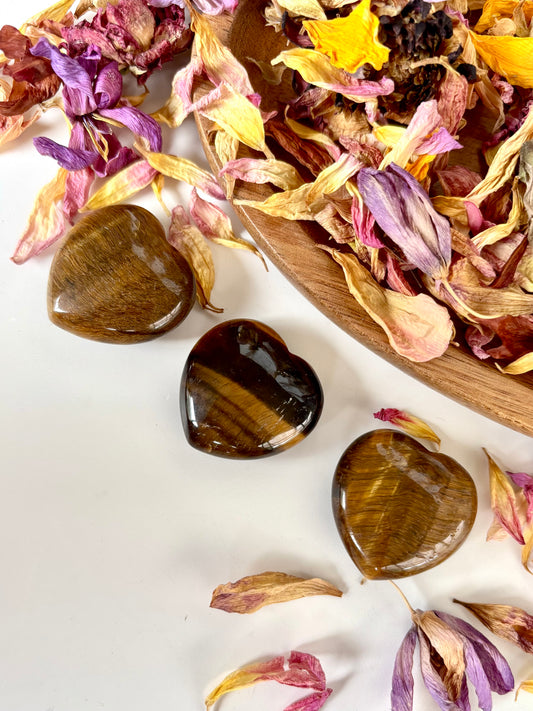 Tiger Eye Heart