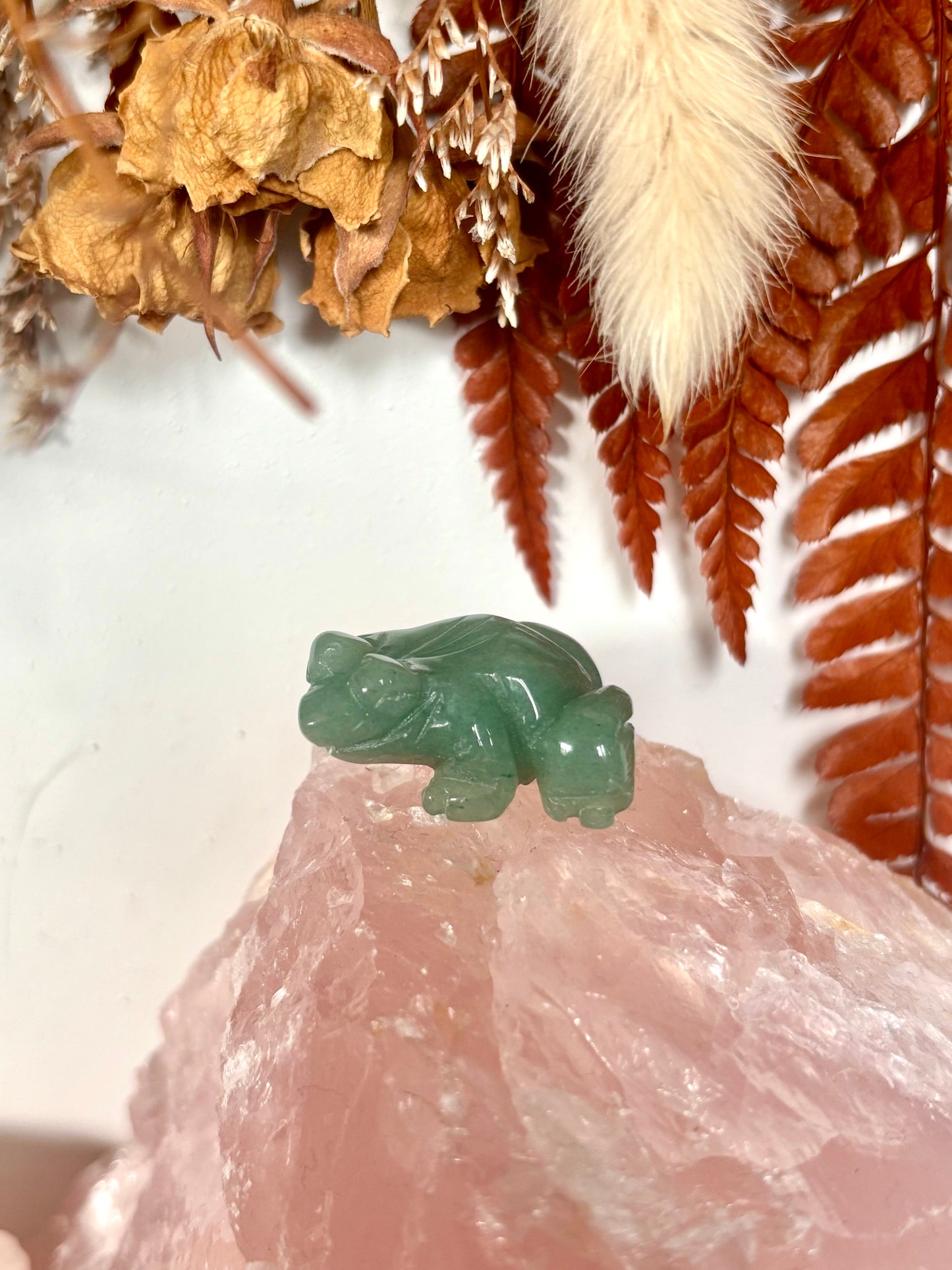 Green Aventurine Frog