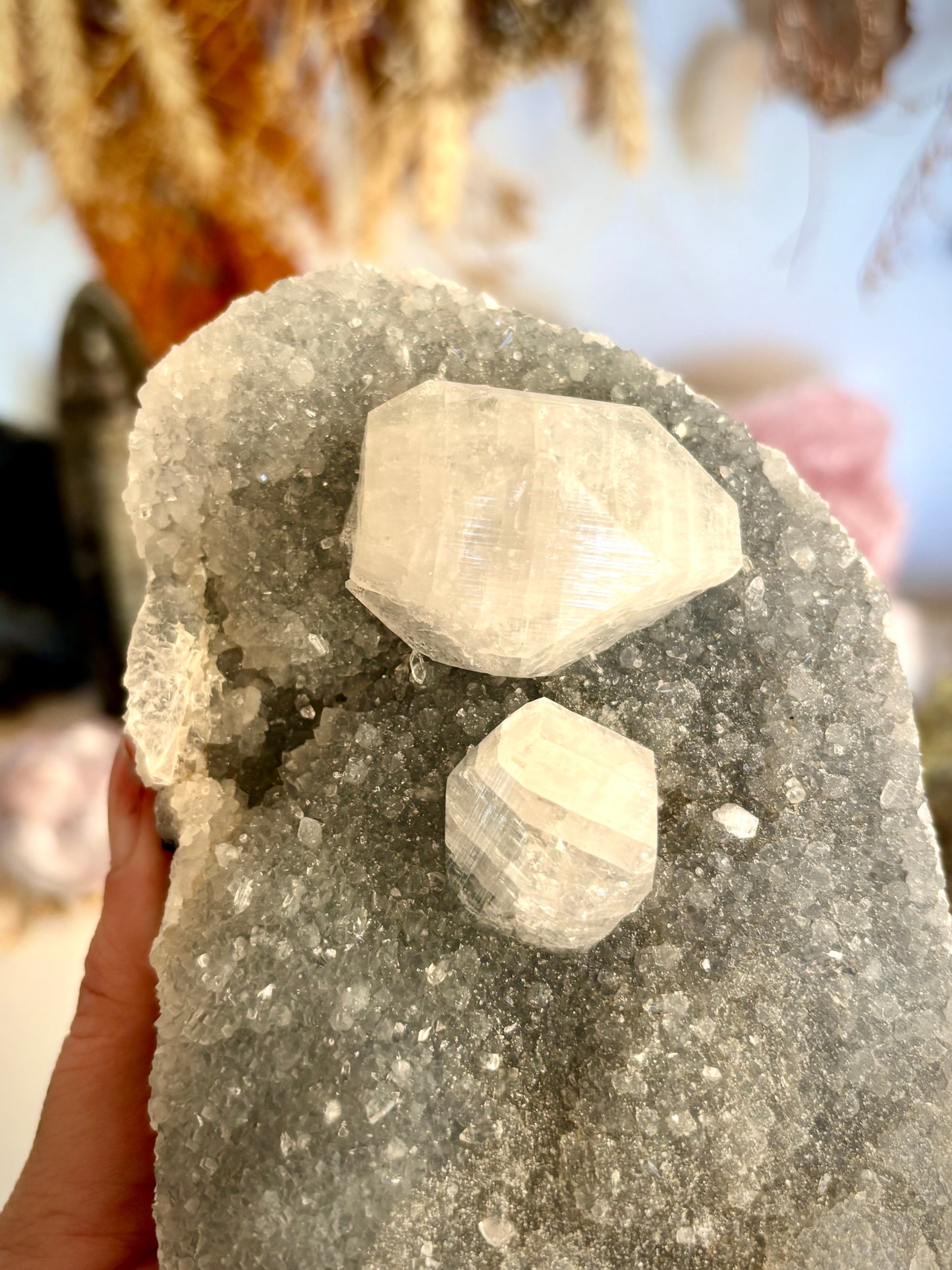 Blue Chalcedony & Apophyllite