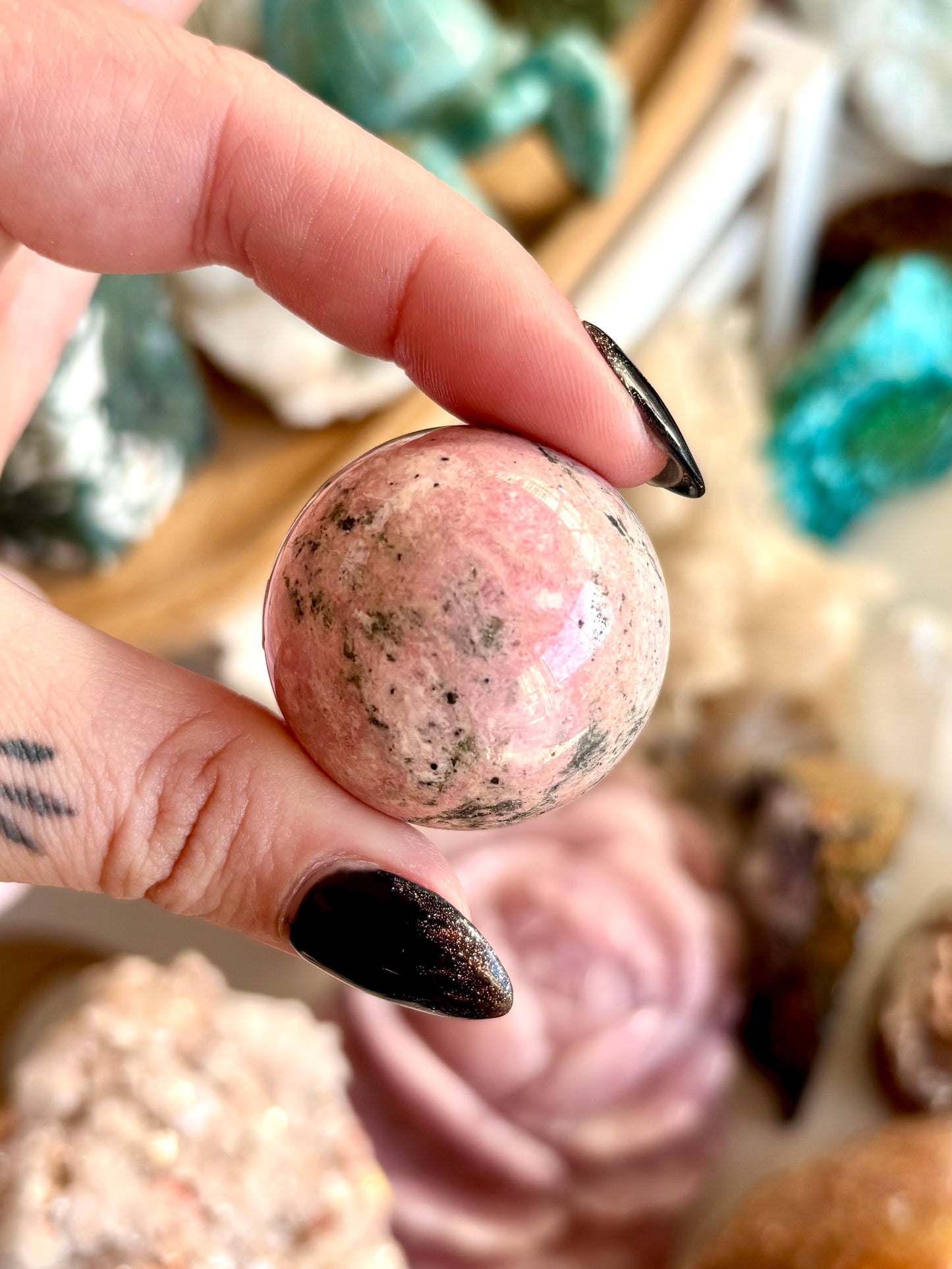 Peruvian Rhodonite Sphere