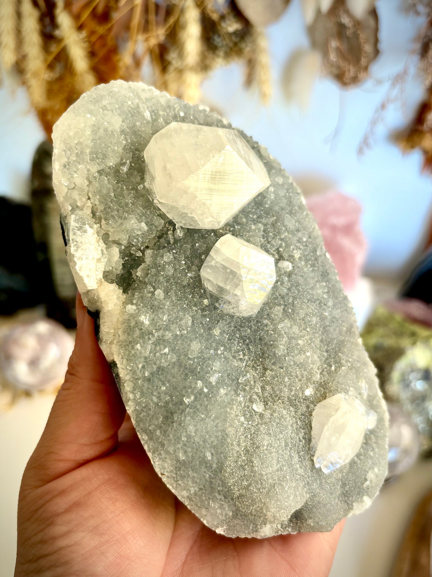 Blue Chalcedony & Apophyllite