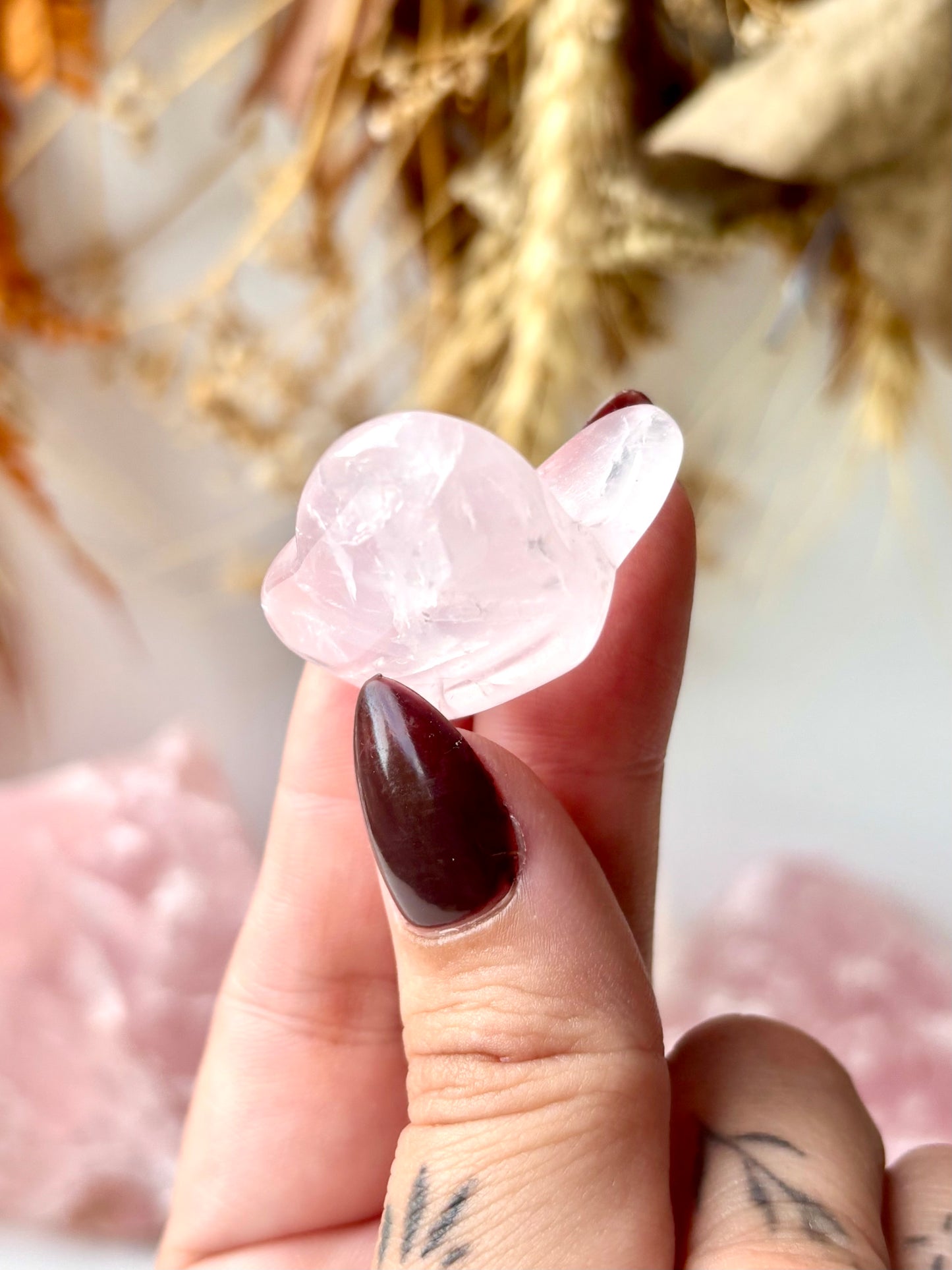 Rose Quartz Butterfly