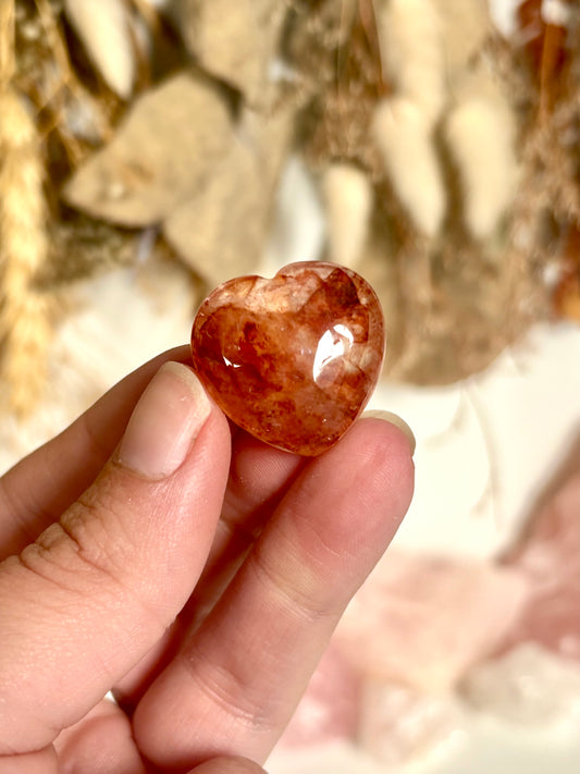 Fire Quartz lil Heart (AA+) (3)