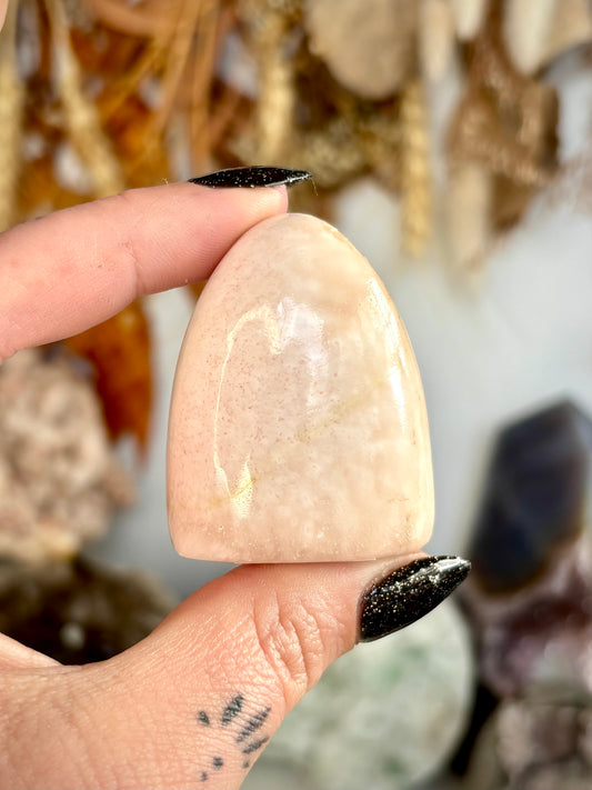 Scolecite & Orange Stilbite Freeform - India