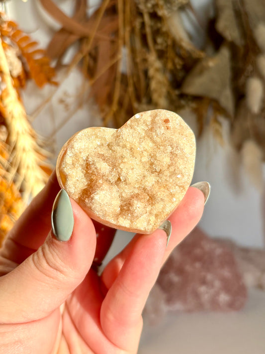 Druze Polished Heart