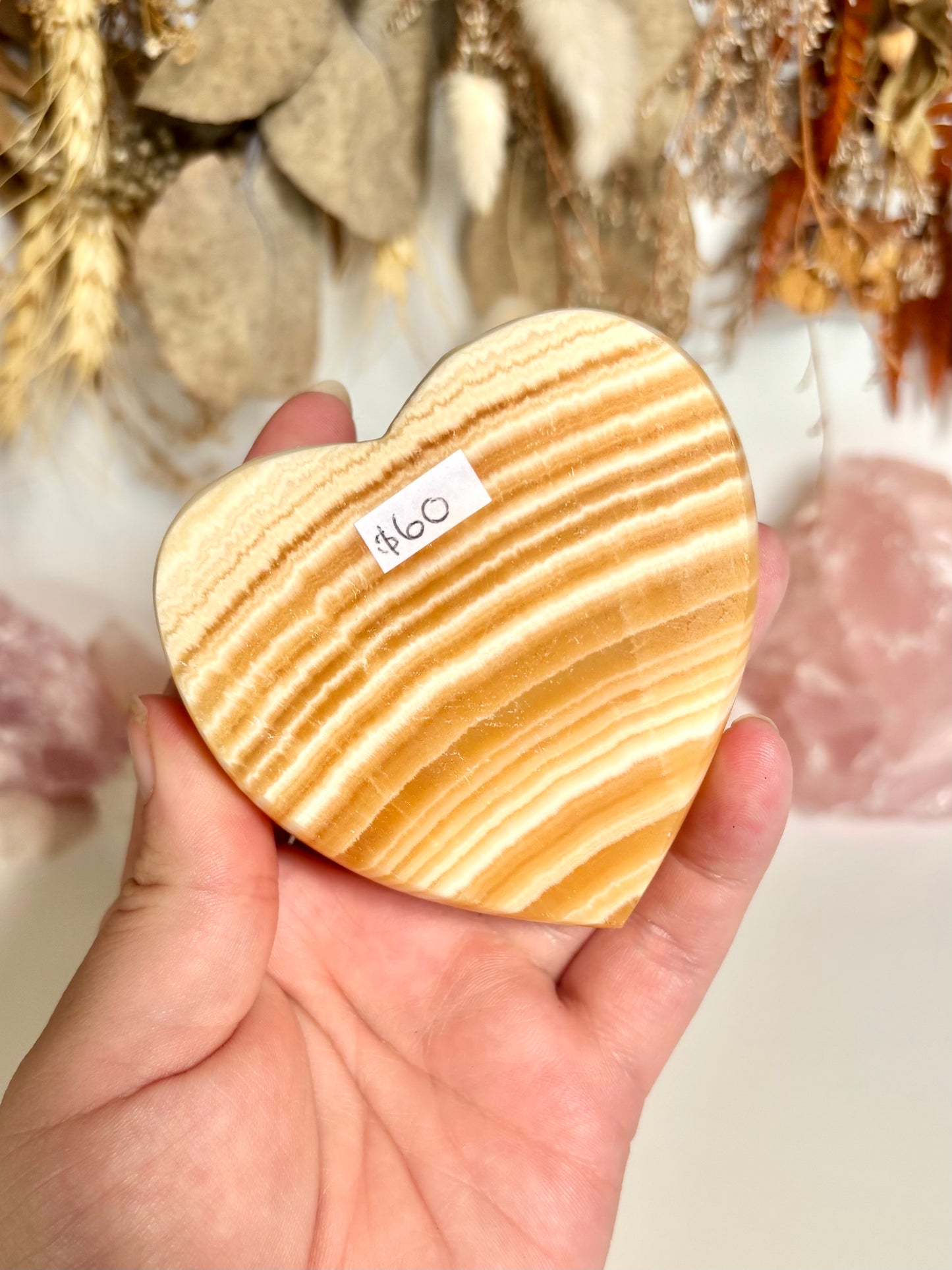 Orange Calcite Bowl