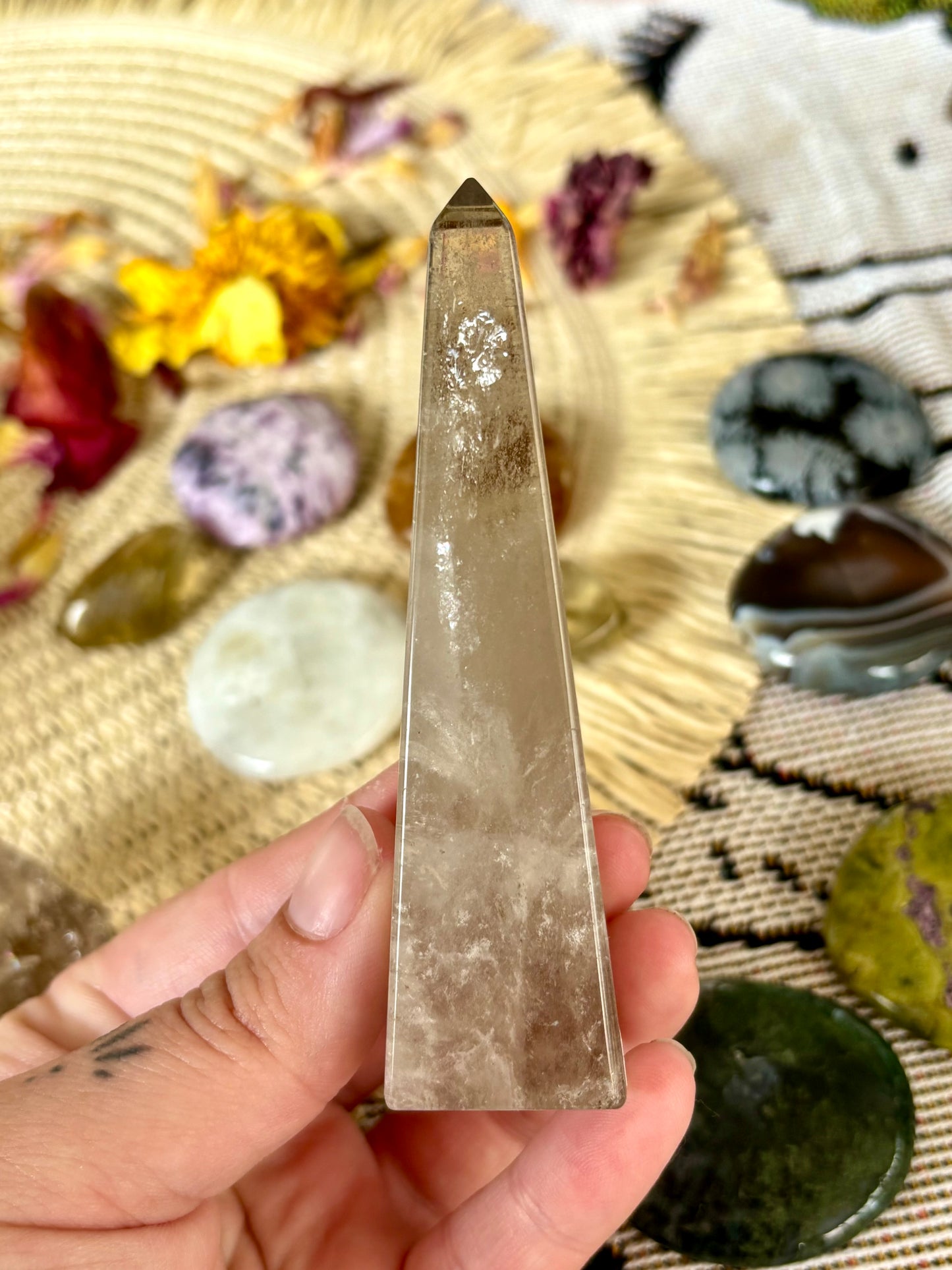 Smoky Quartz Obelisk