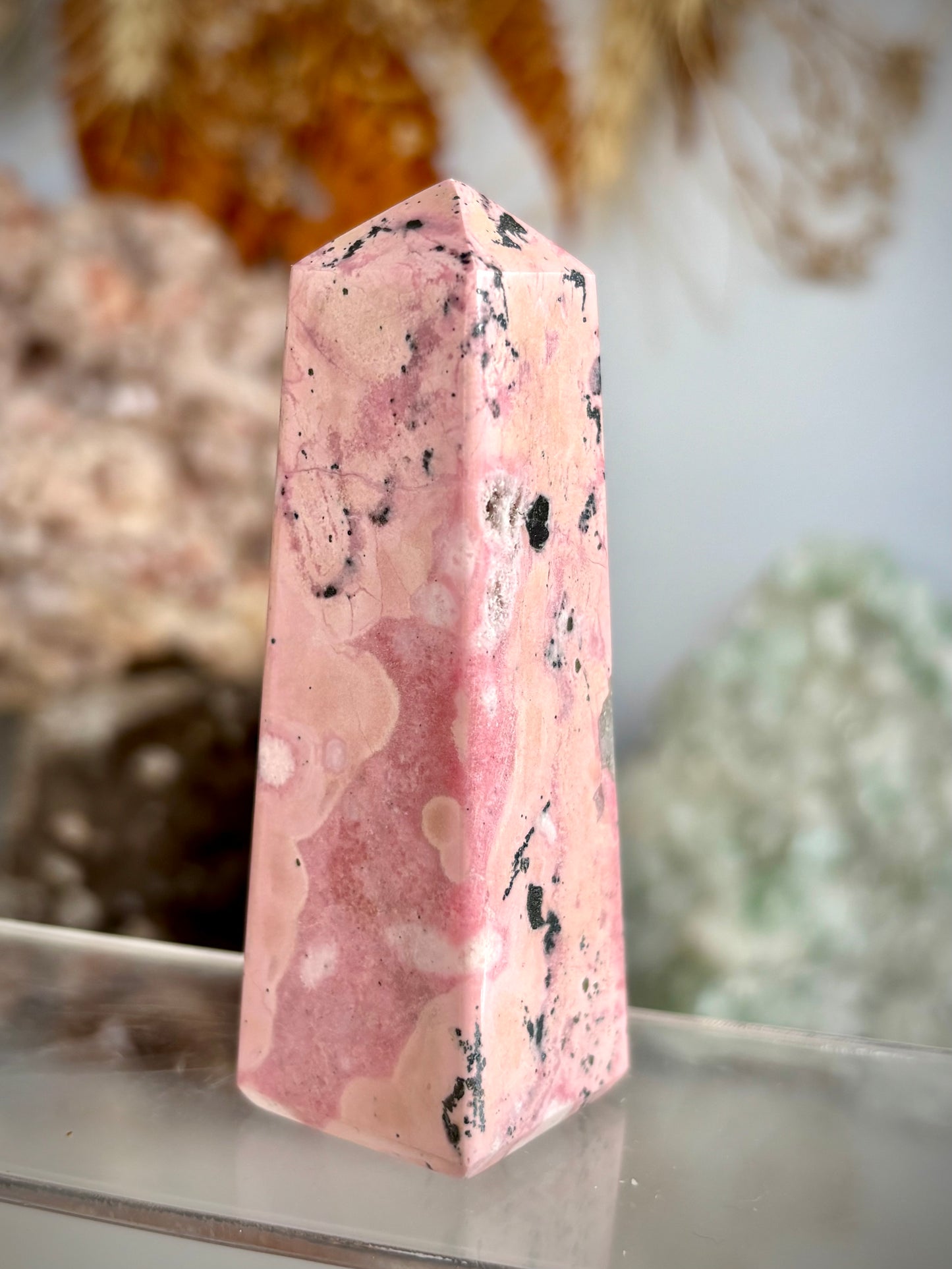 Peruvian Rhodonite Tower