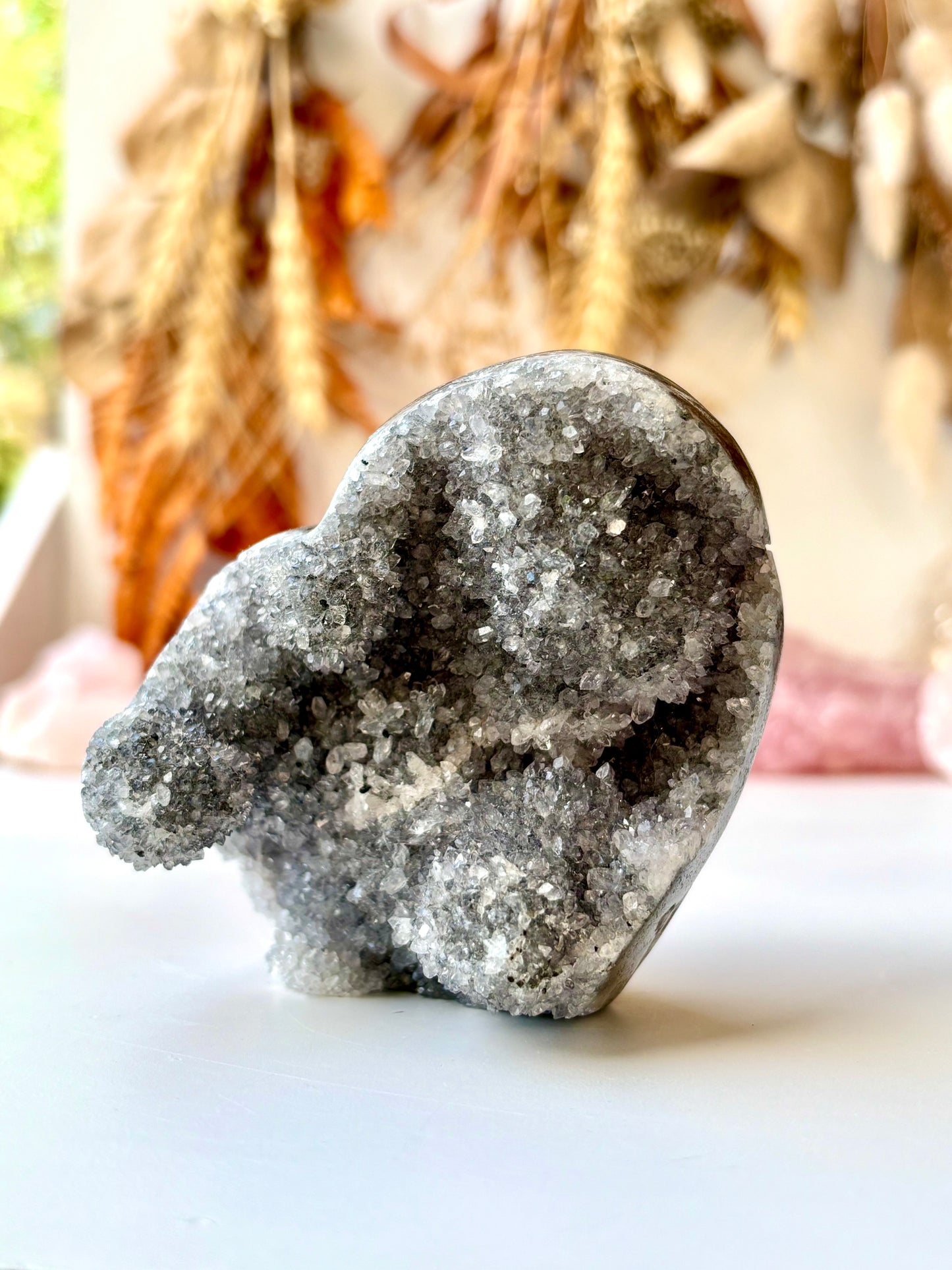 Amethyst Druse Heart