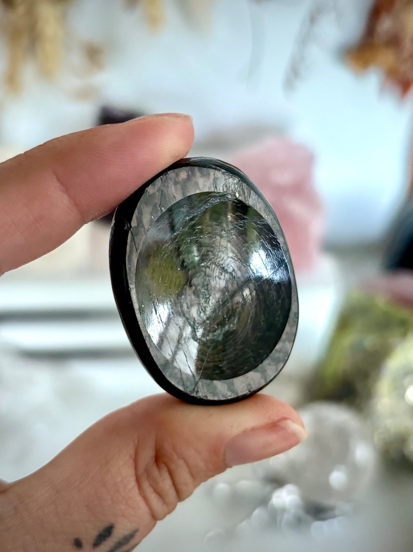 Hypersthene Worry Stone