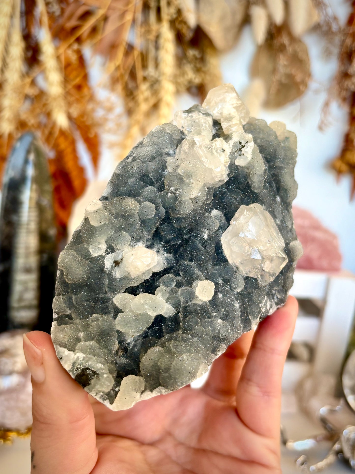 Blue Chalcedony & Apophyllite