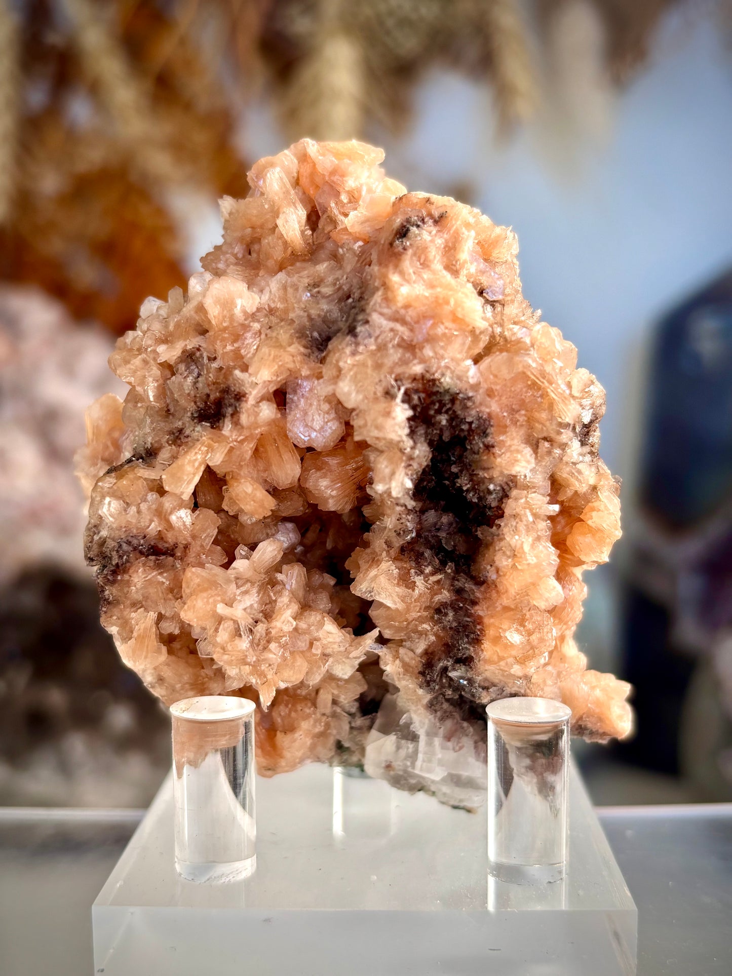 Orange Stilbite Cluster - Indonesia