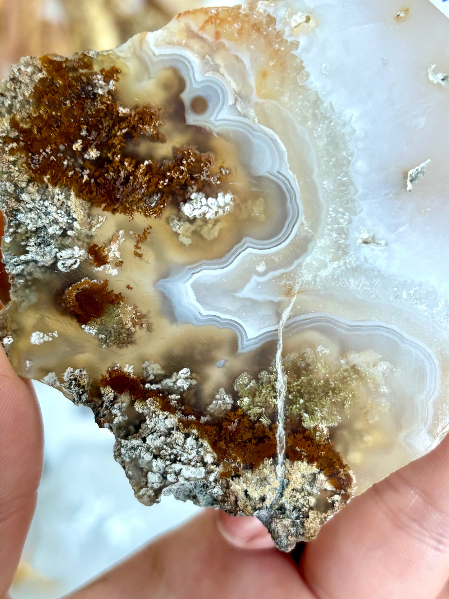 Nebula Agate Slice