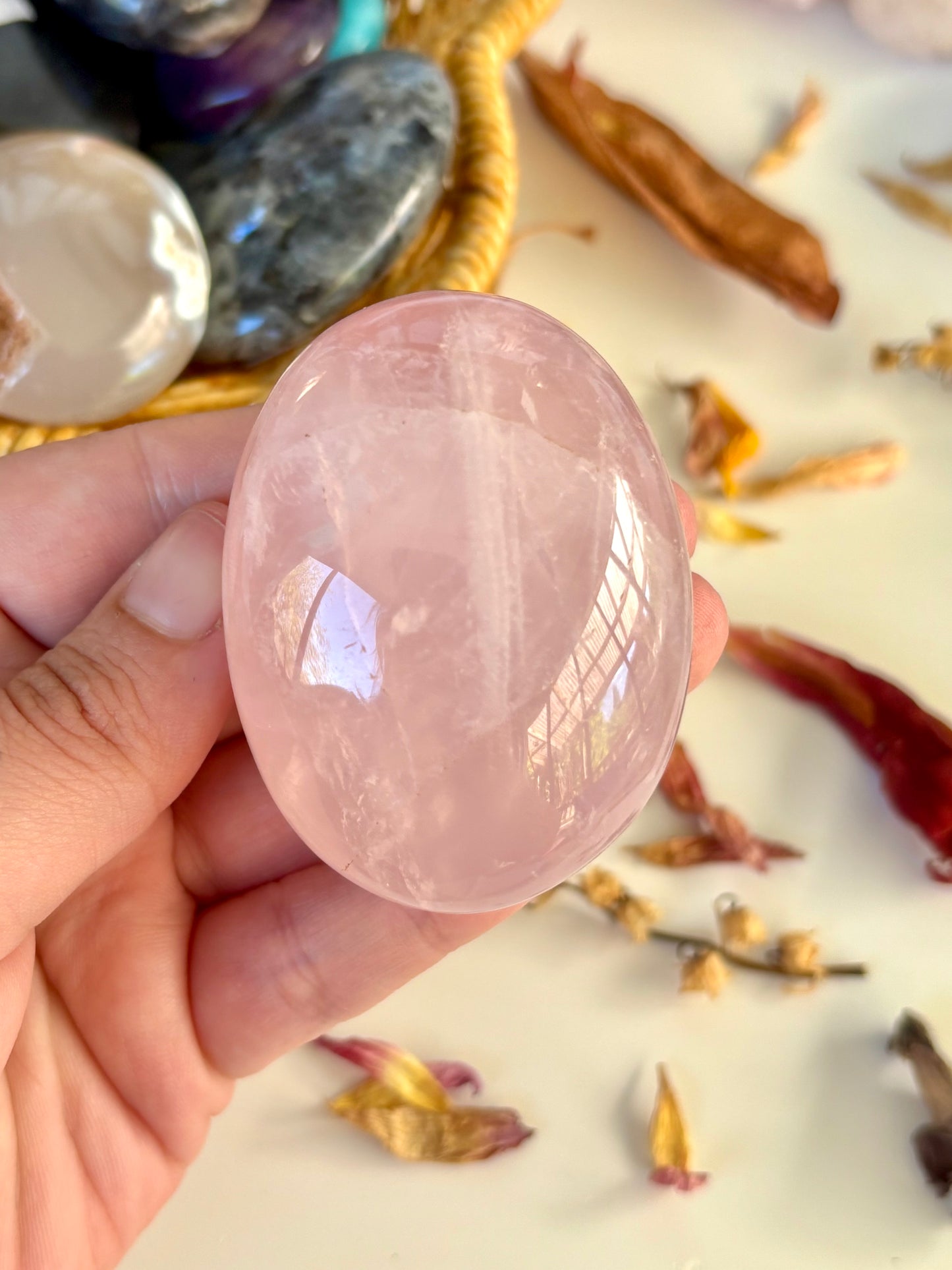 Rose Quartz Palm