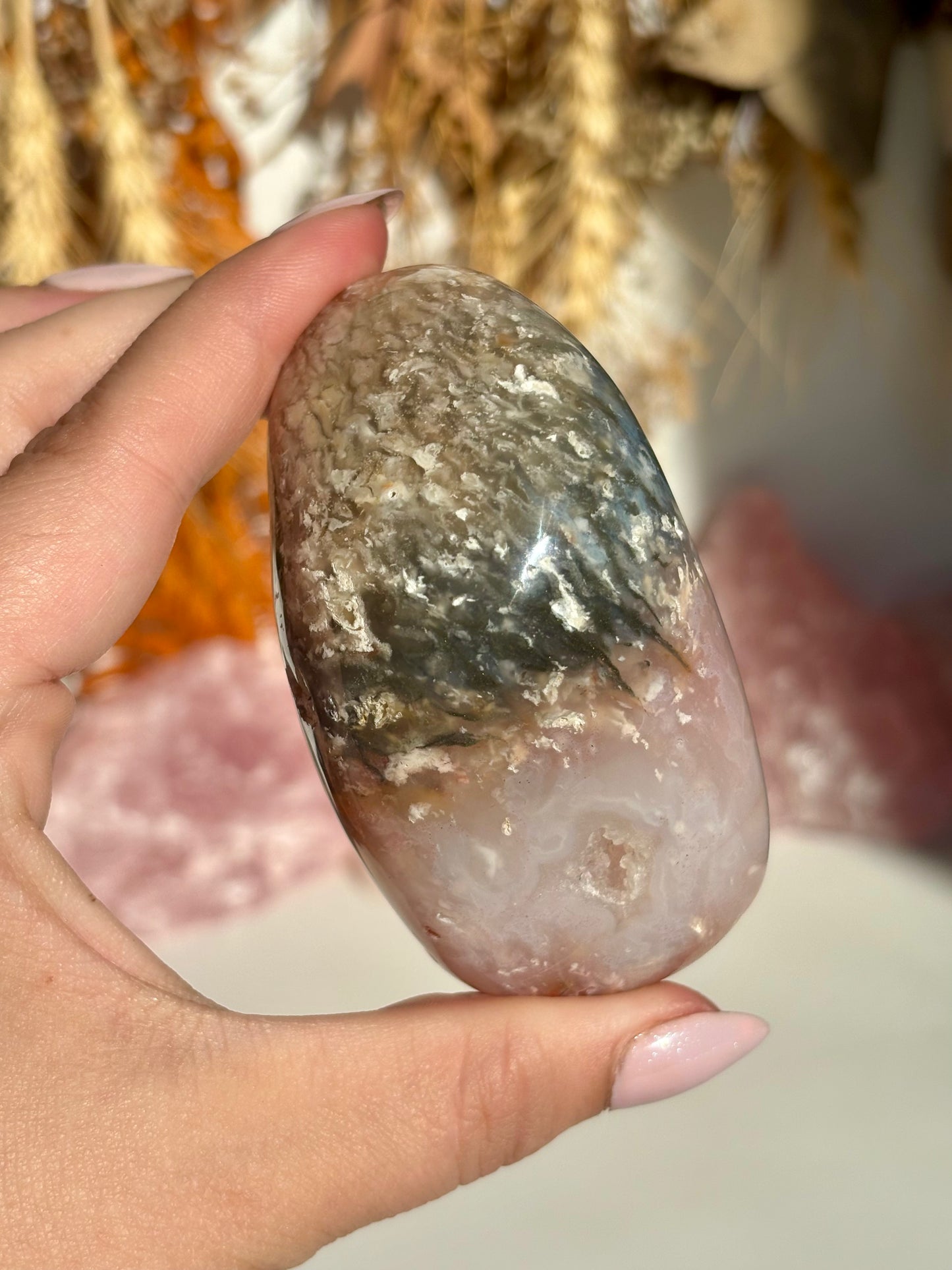 Plume Agate Galet (Indonesia)