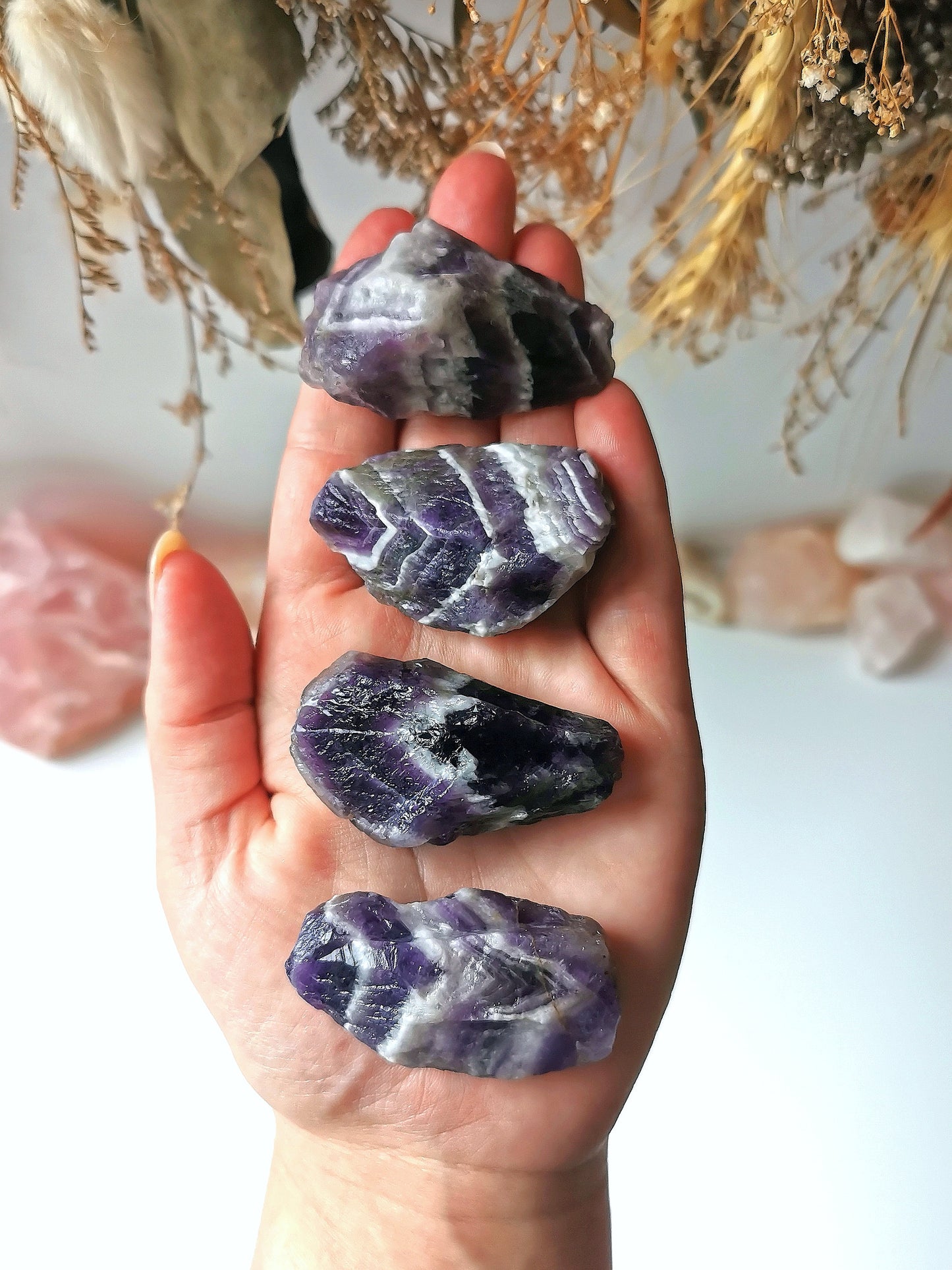 Chevron Amethyst Raw piece