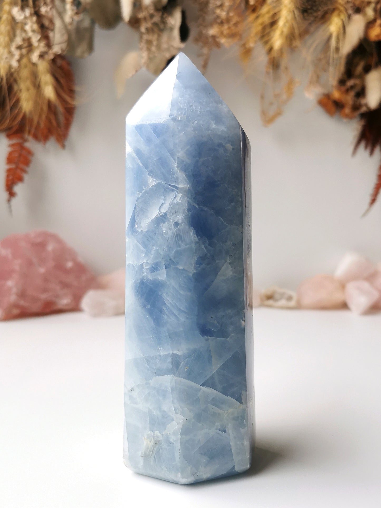 Blue Calcite Tower