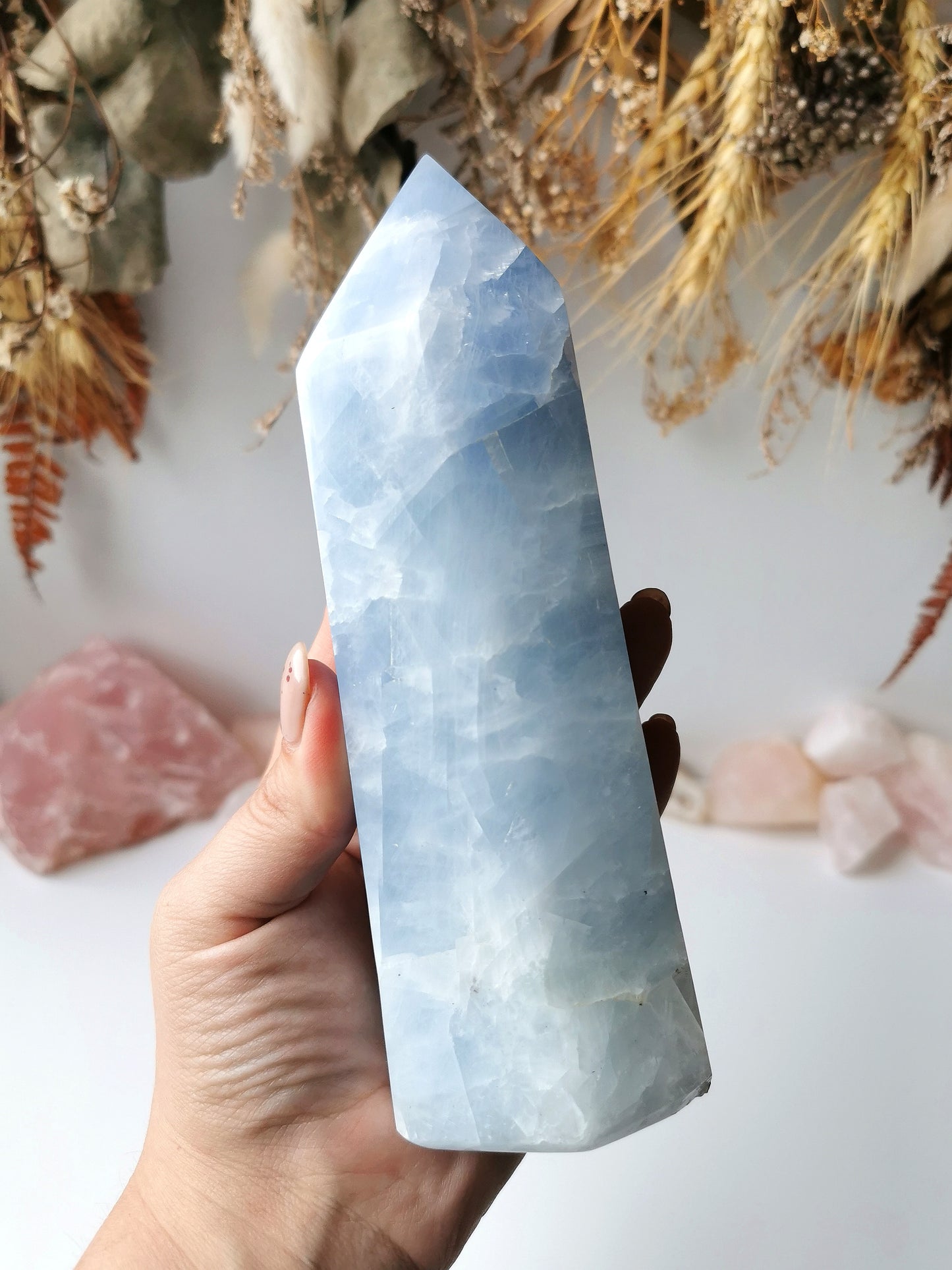 Blue Calcite Tower