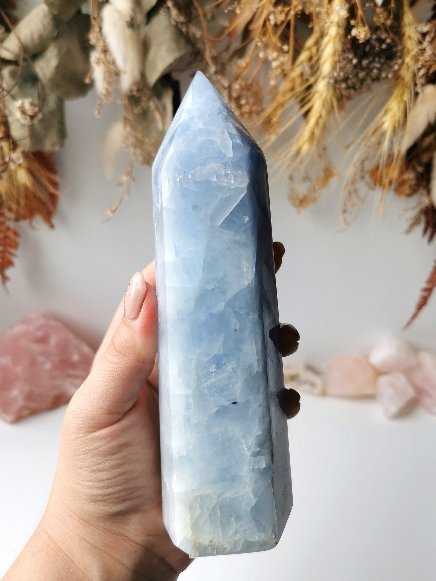 Blue Calcite Tower