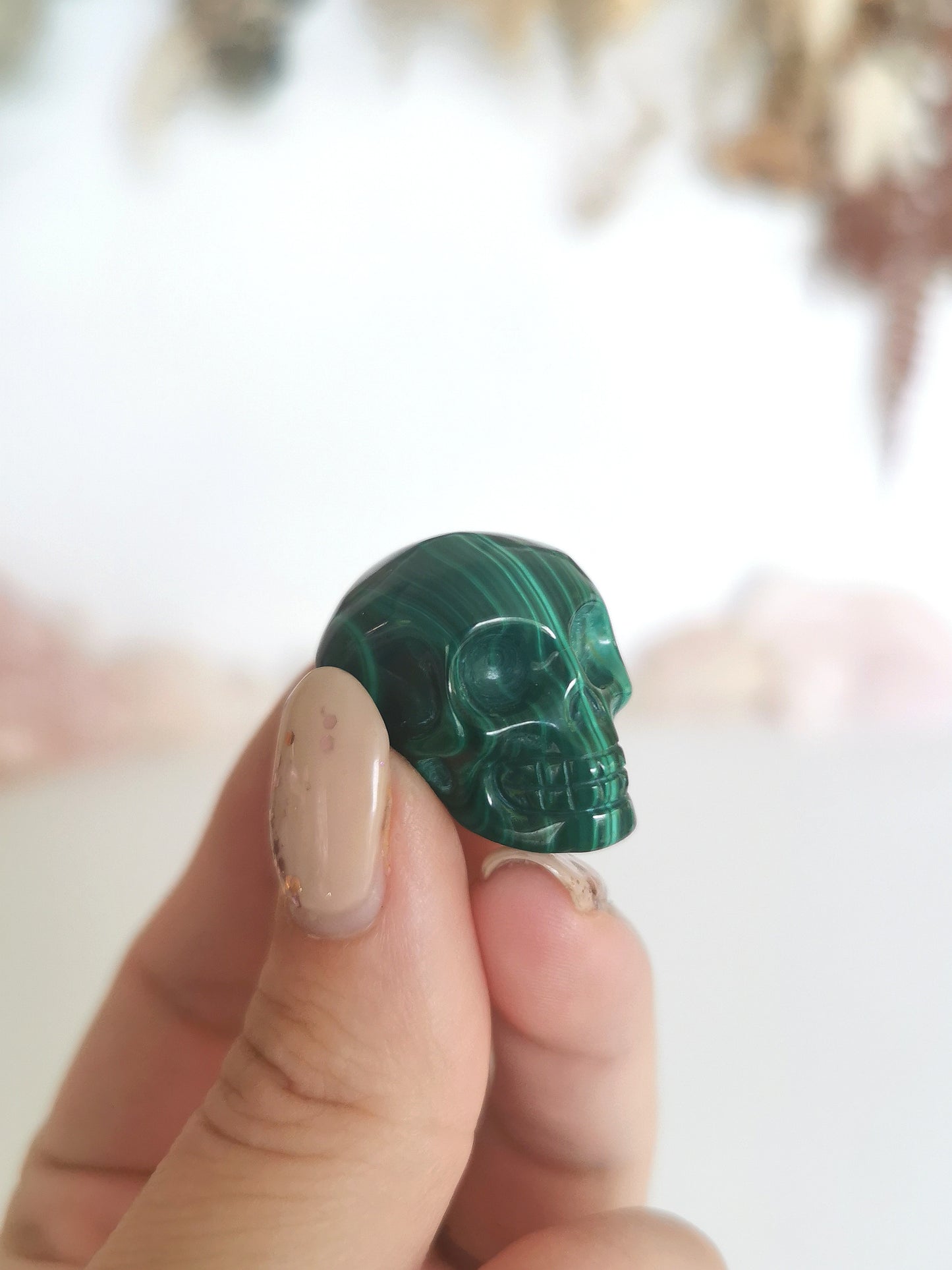 Malachite Skull