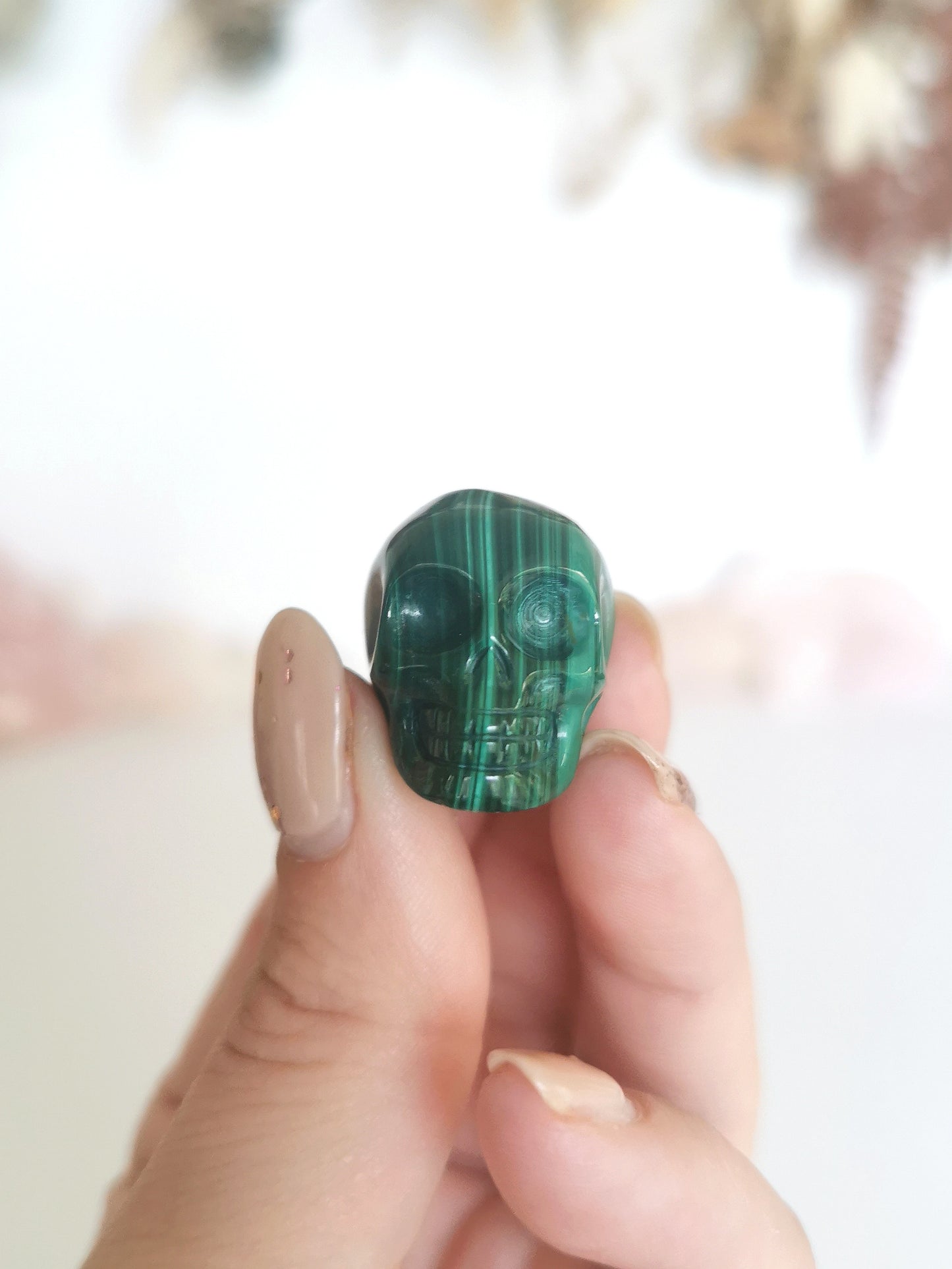 Malachite Skull