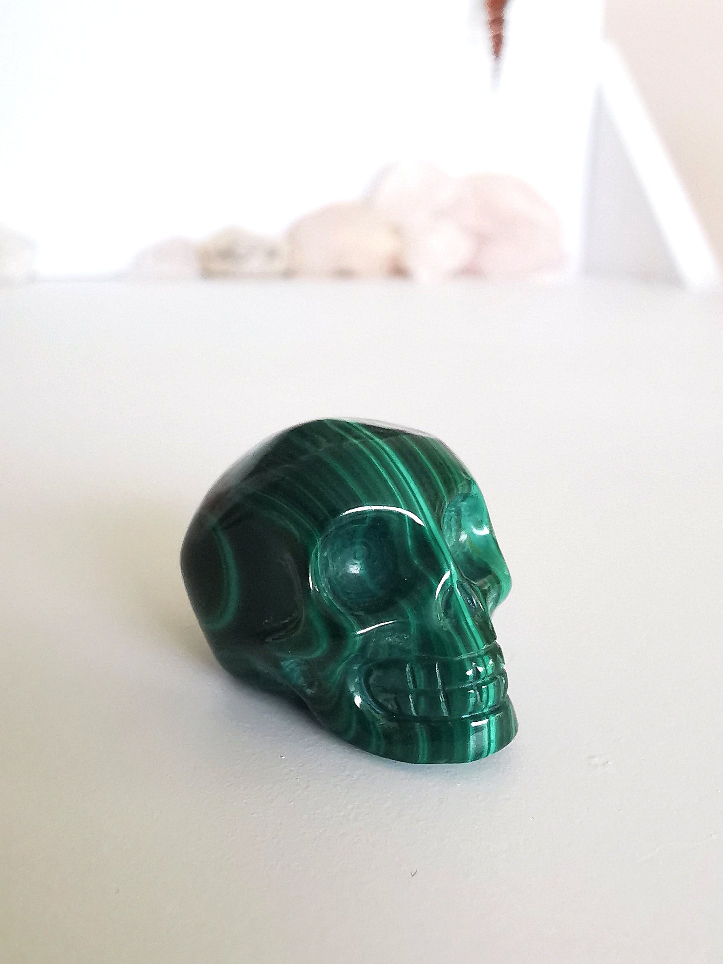 Malachite Skull