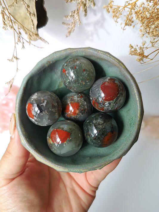 African Bloodstone Sphere (small)