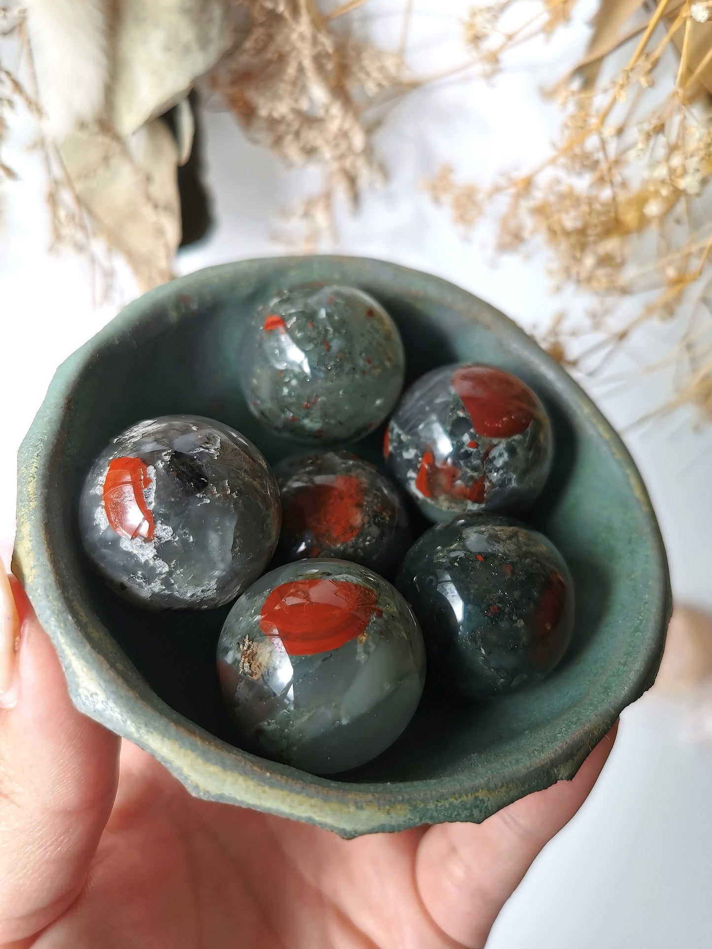 African Bloodstone Sphere (small)