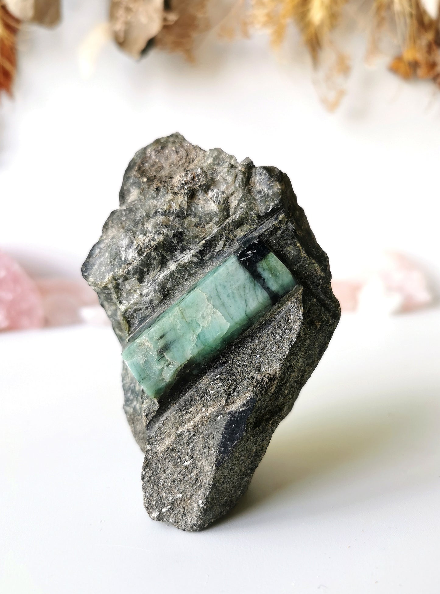 Polished Emerald in Matrix