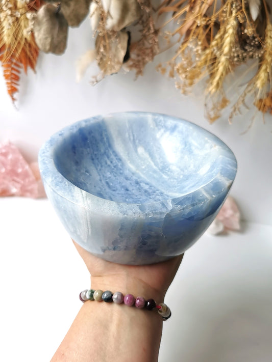 Blue Calcite Bowl