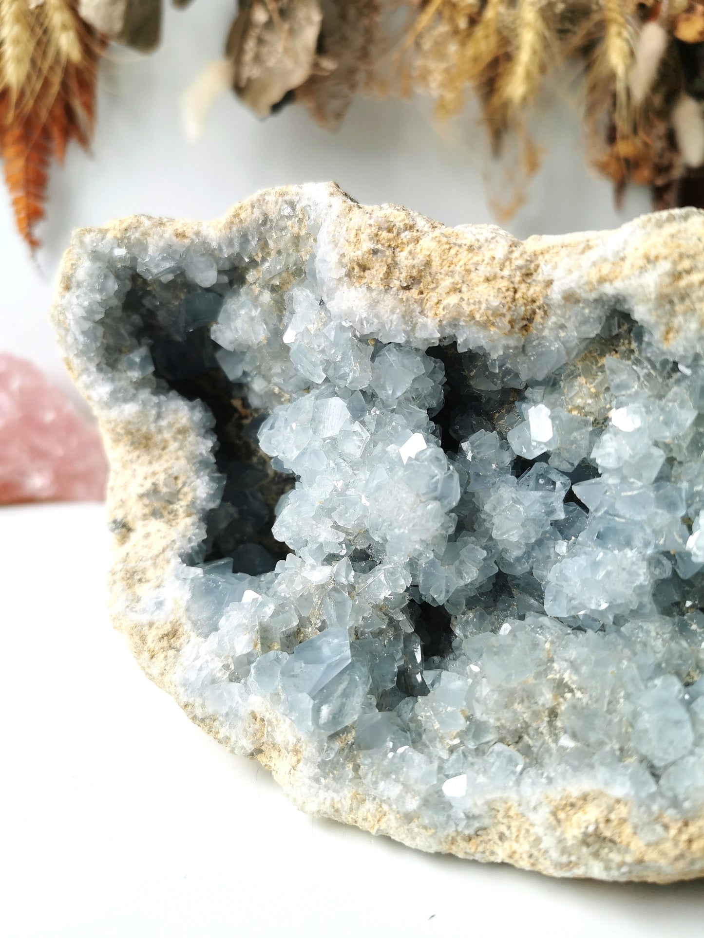 Celestite Cluster Geode