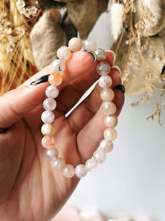 Flower Agate Bracelet