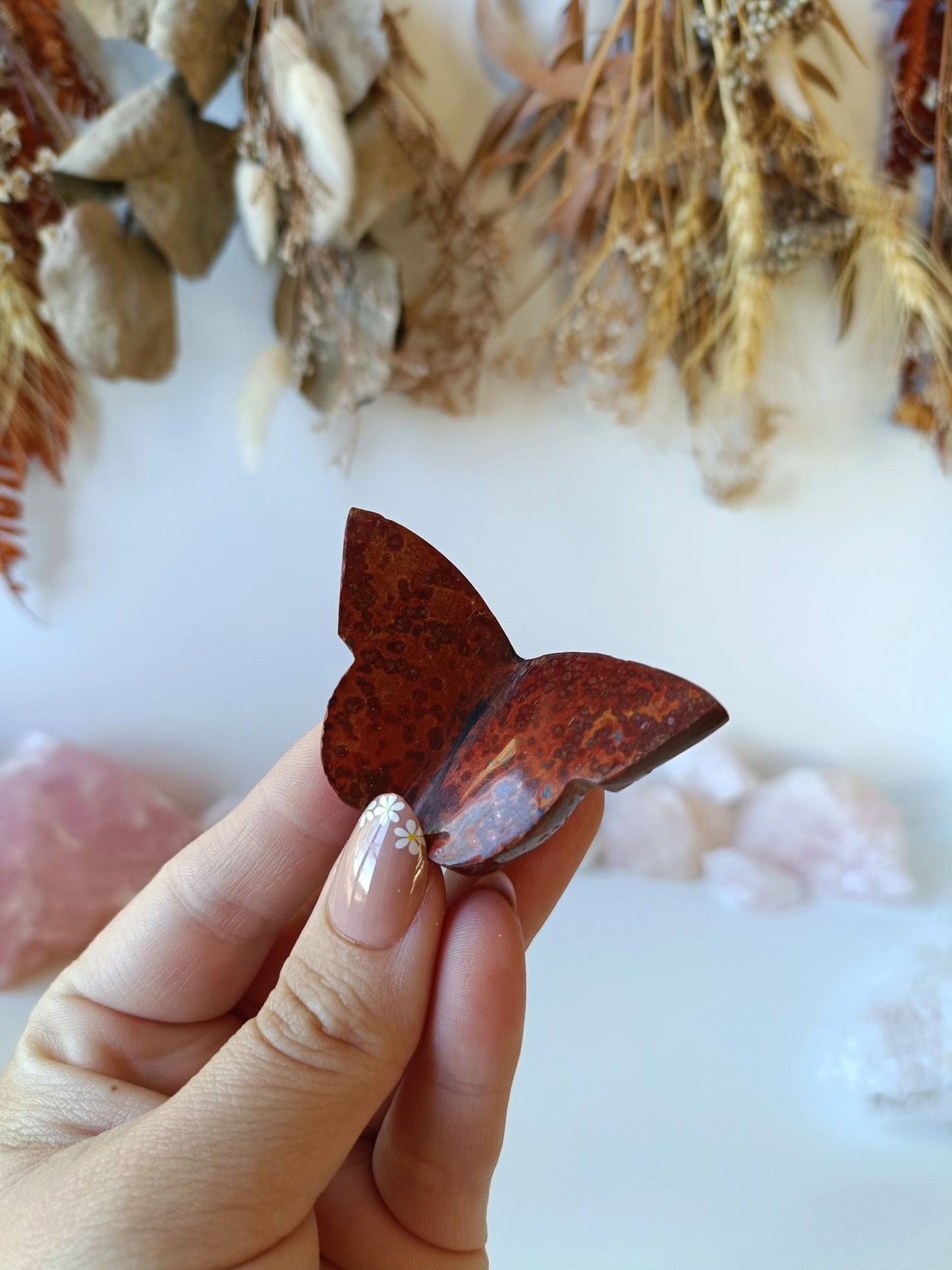 Indonesian Orbicular Jasper Butterfly