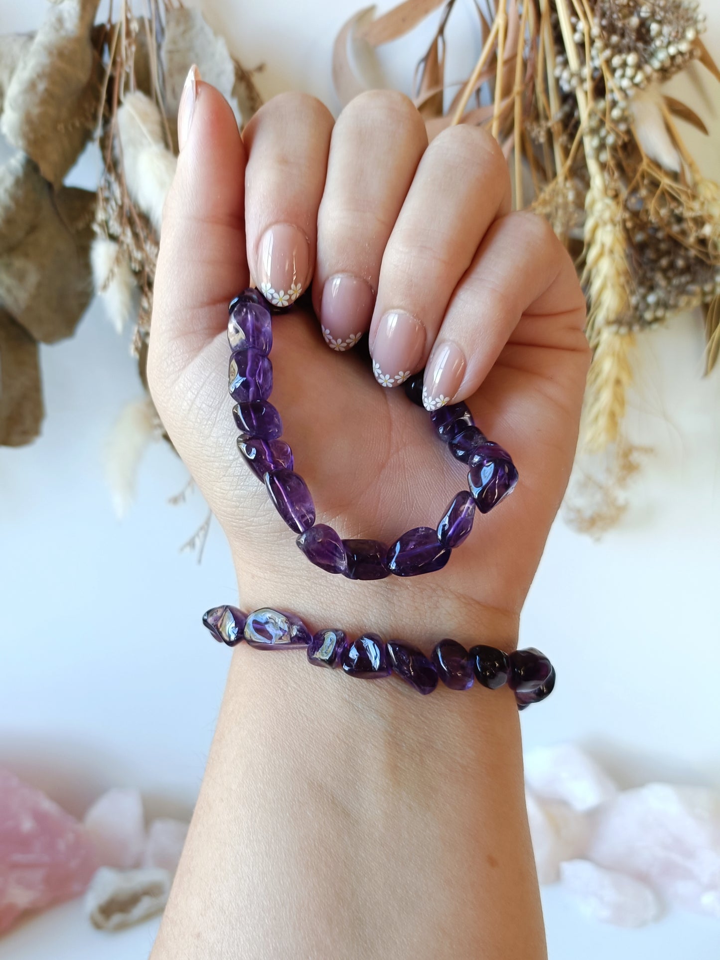 Amethyst Tumble Bracelet