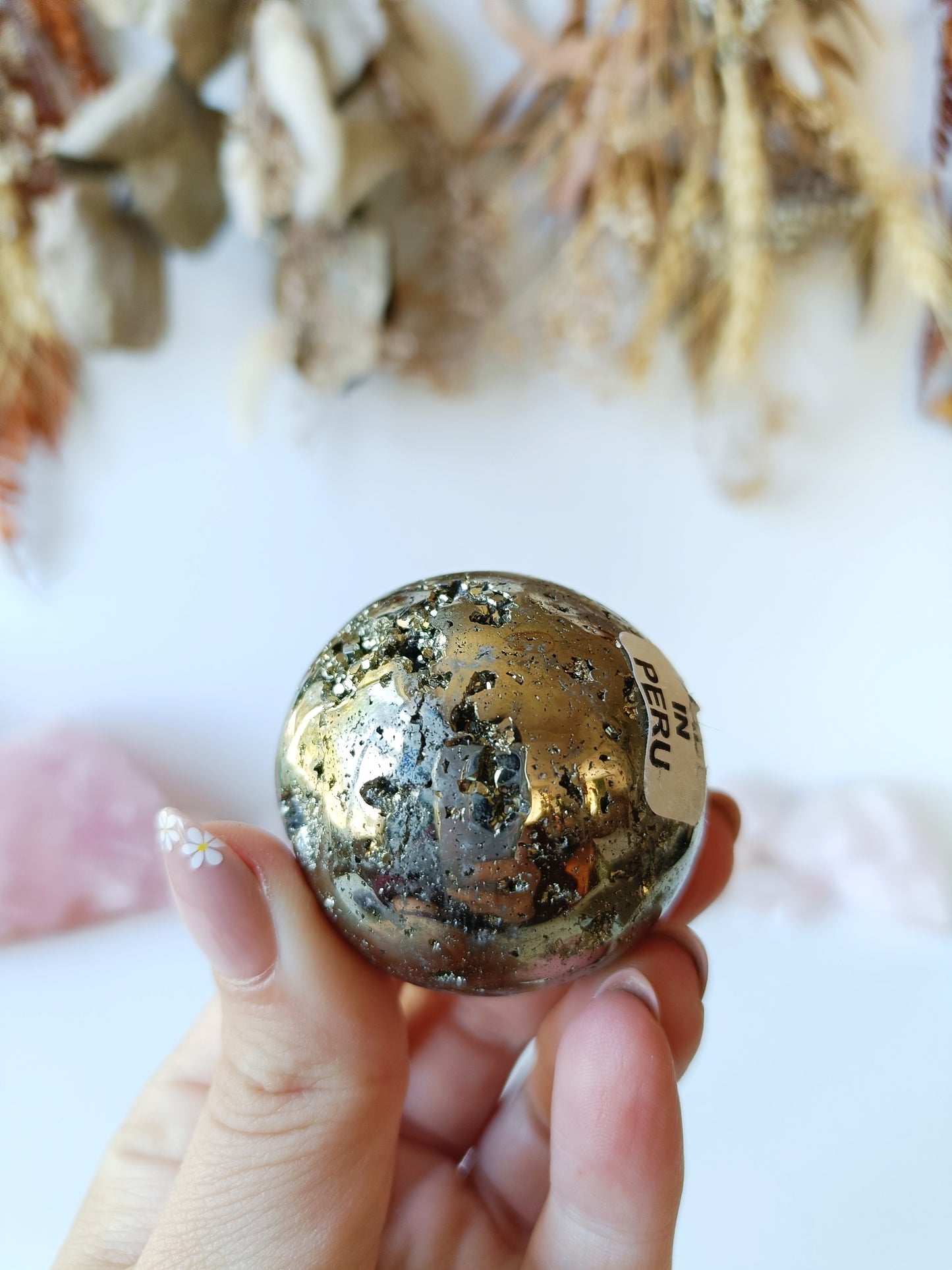 Pyrite Druze Sphere (Peru)(B)