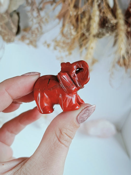 Red Jasper Elephant