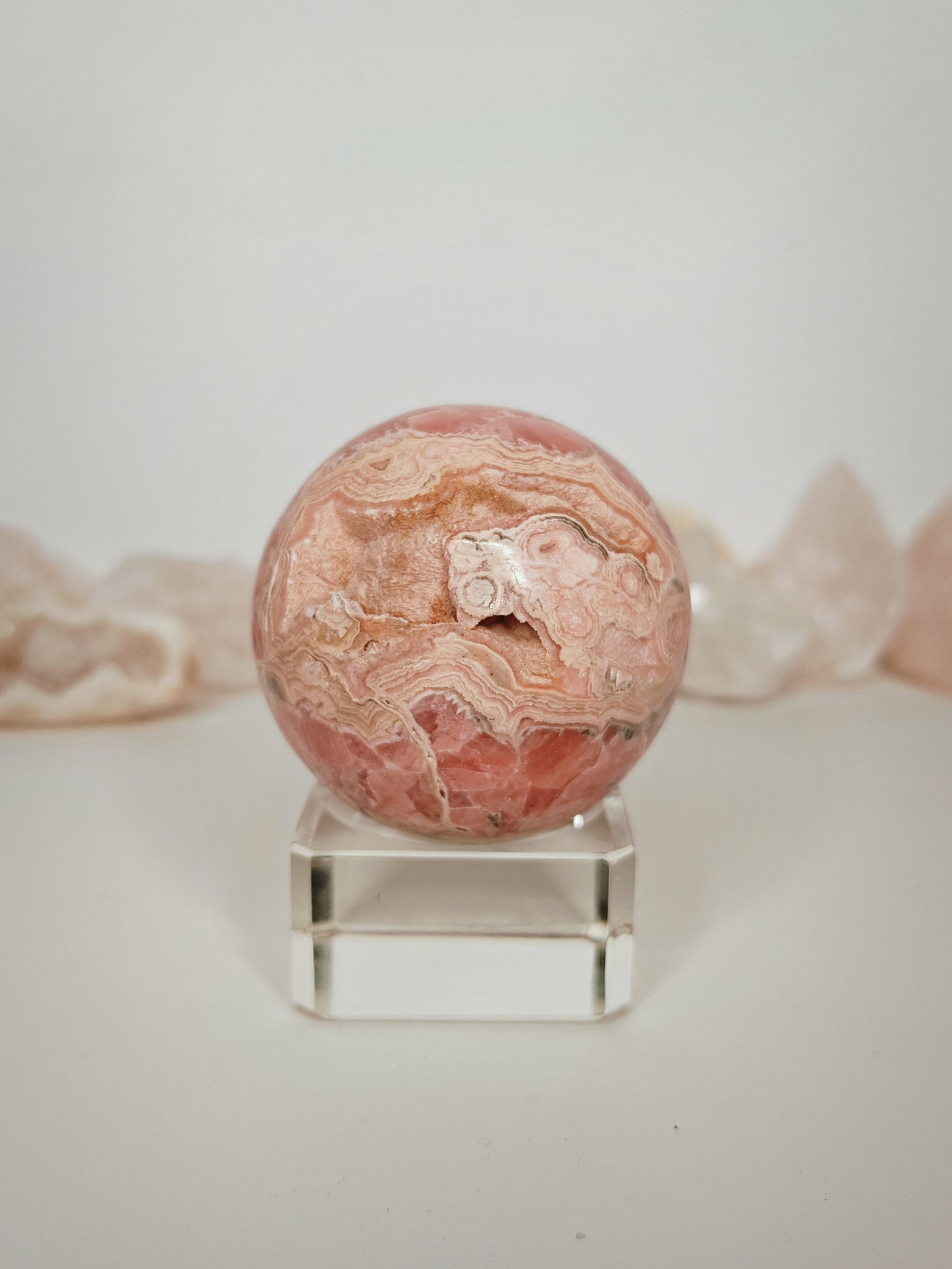 Rhodochrosite Sphere