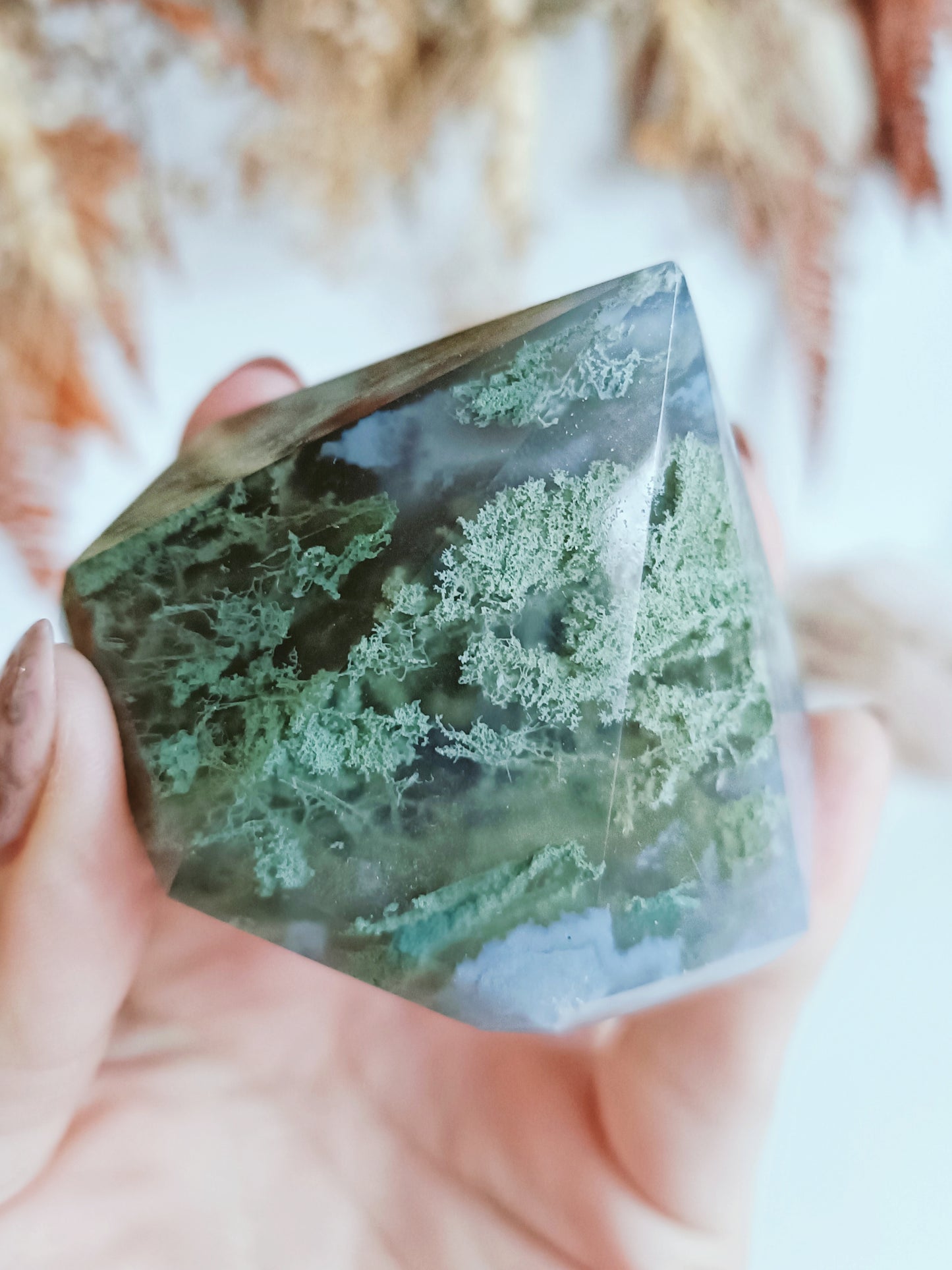 Moss Agate Diamond