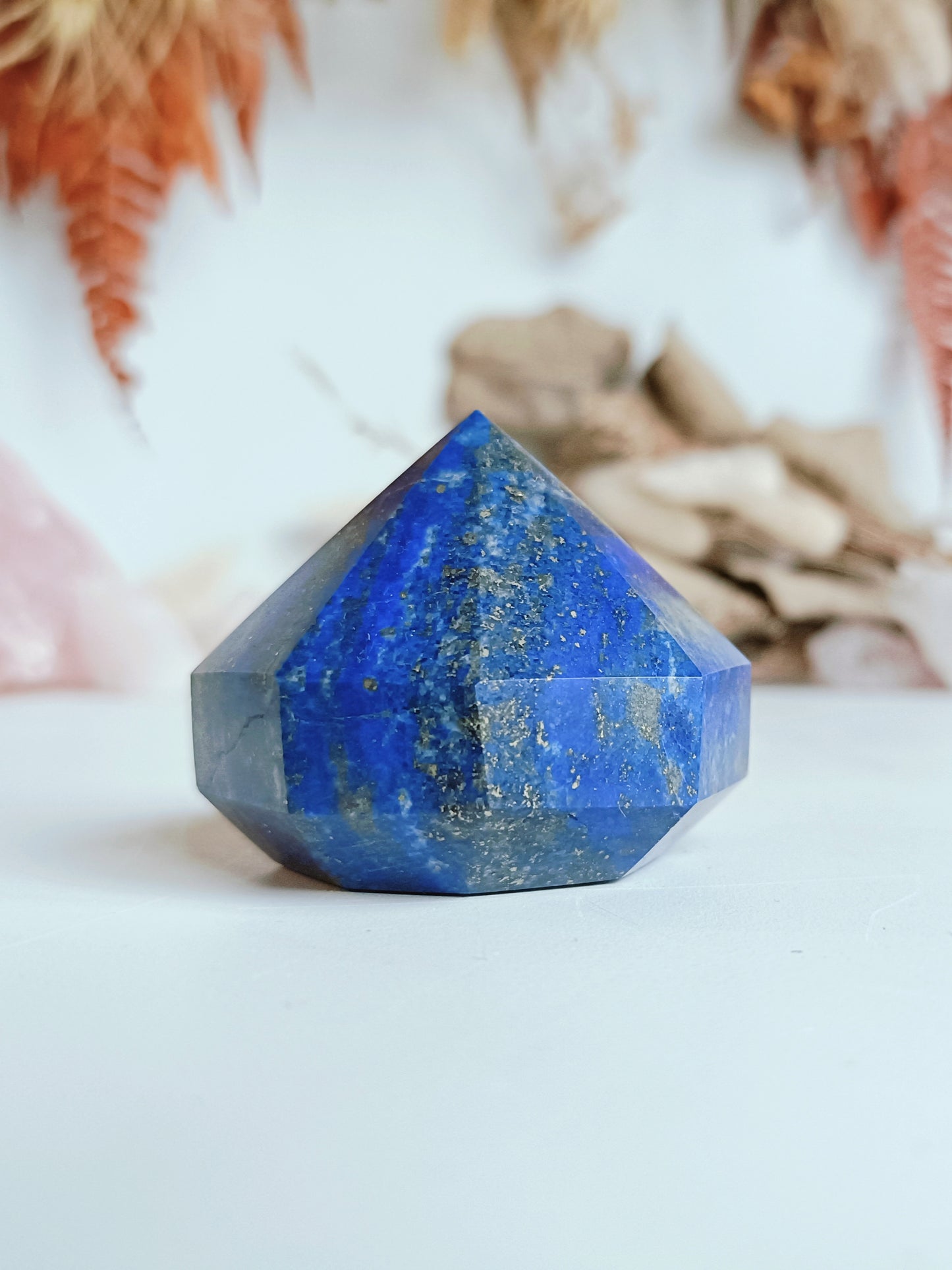 Lapis Lazuli Diamond Point