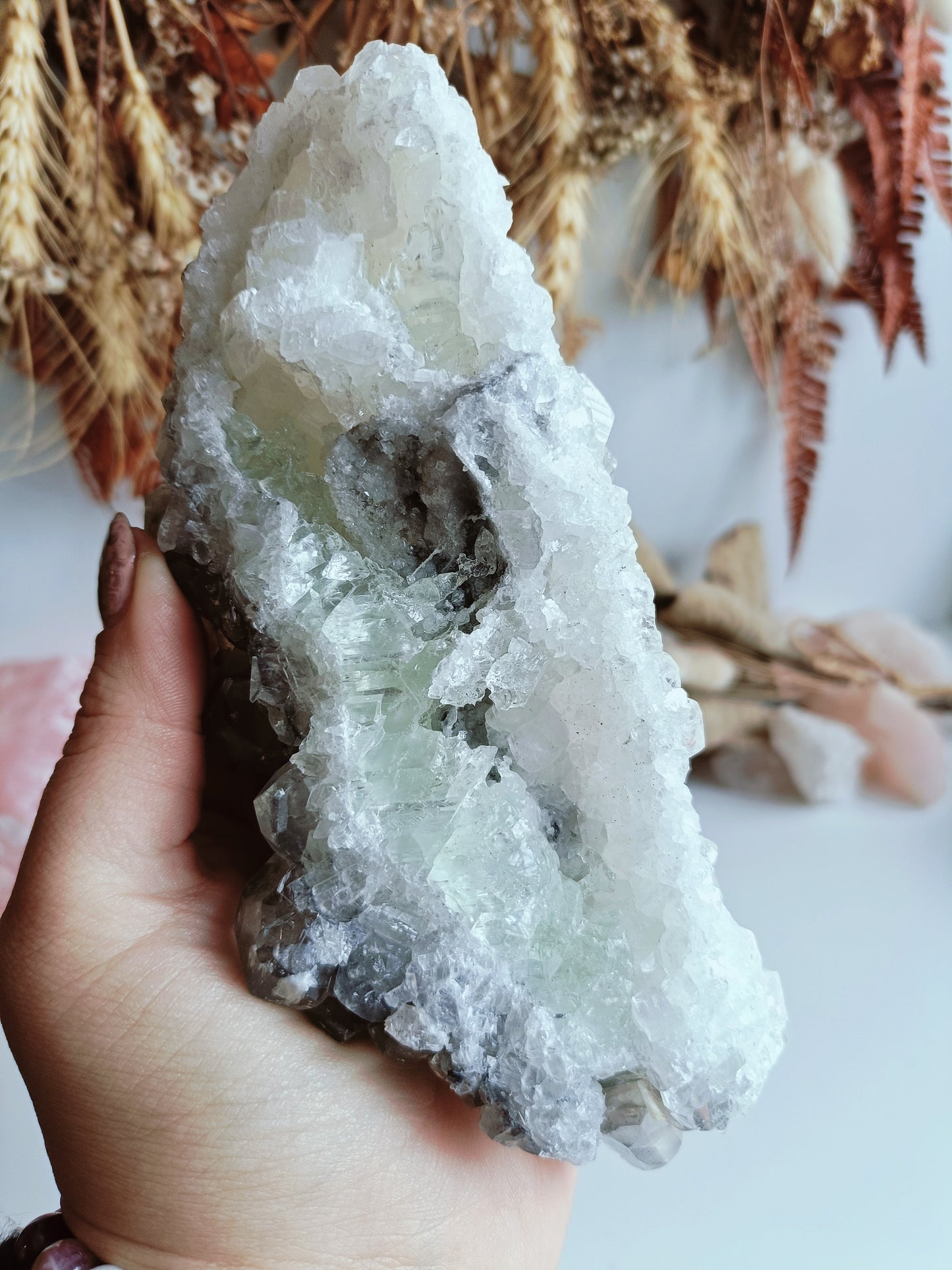 Apophyllite Cluster (mixed hues)