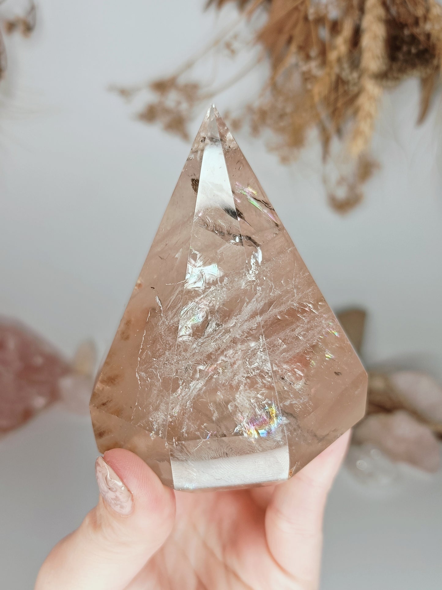 Smokey Quartz Diamond Point