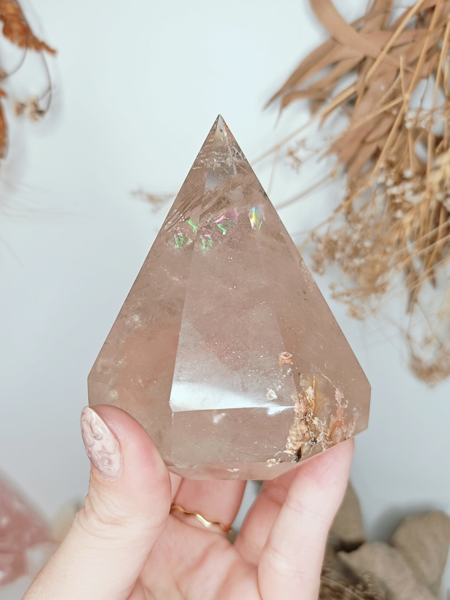 Smokey Quartz Diamond Point