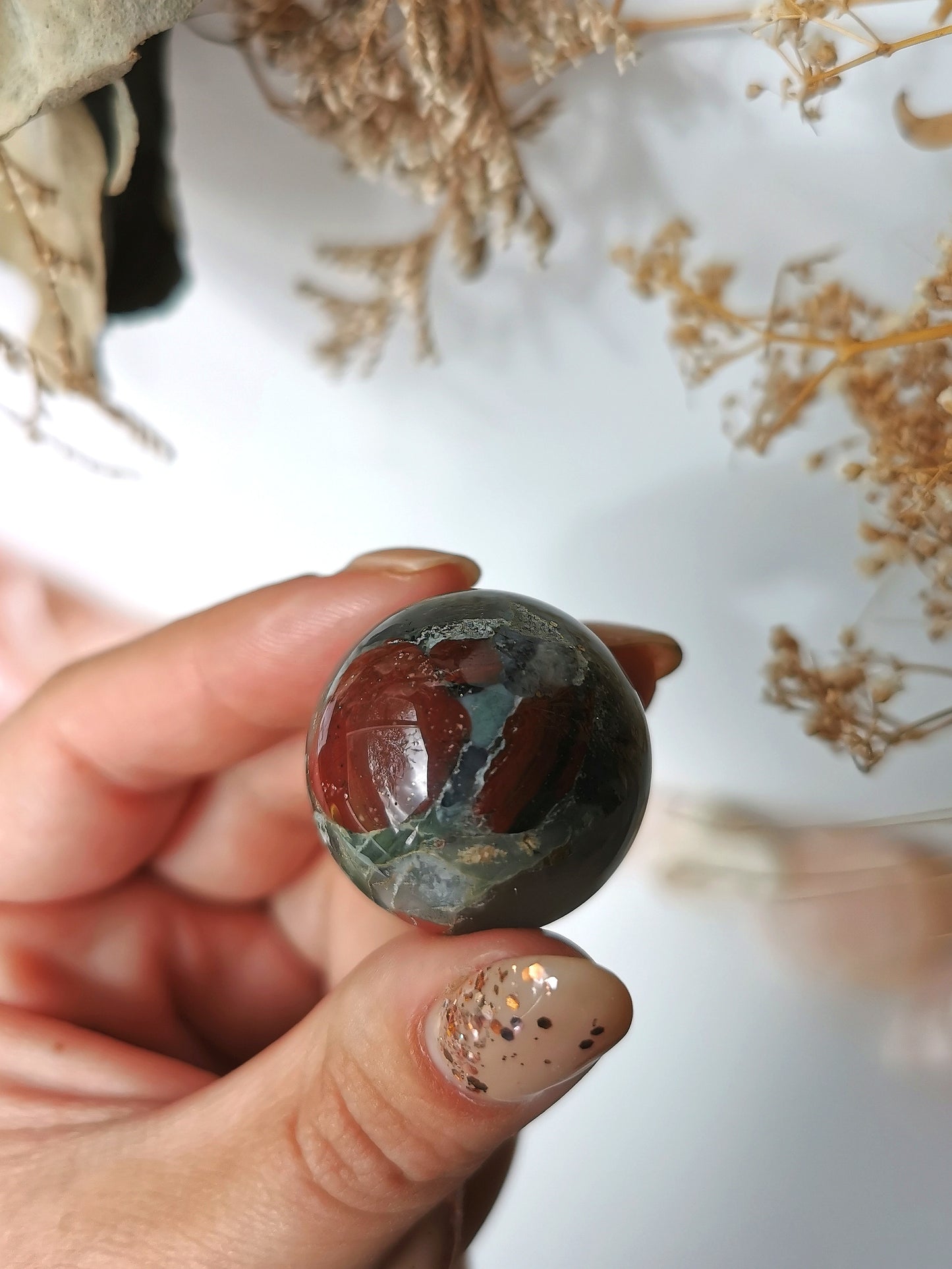 African Bloodstone Sphere (small)