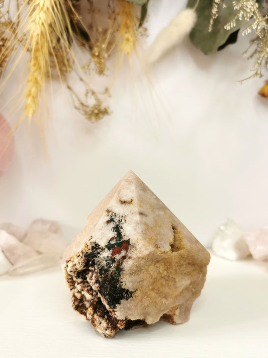 Pink Amethyst Cut Base Point -B