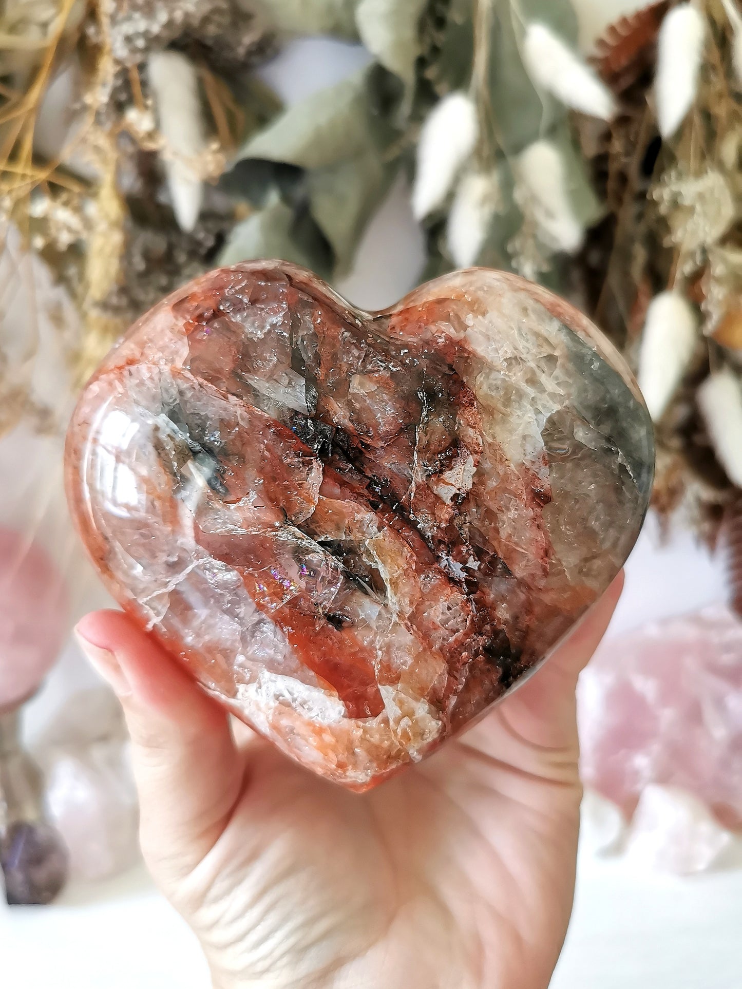 Fire Quartz Heart