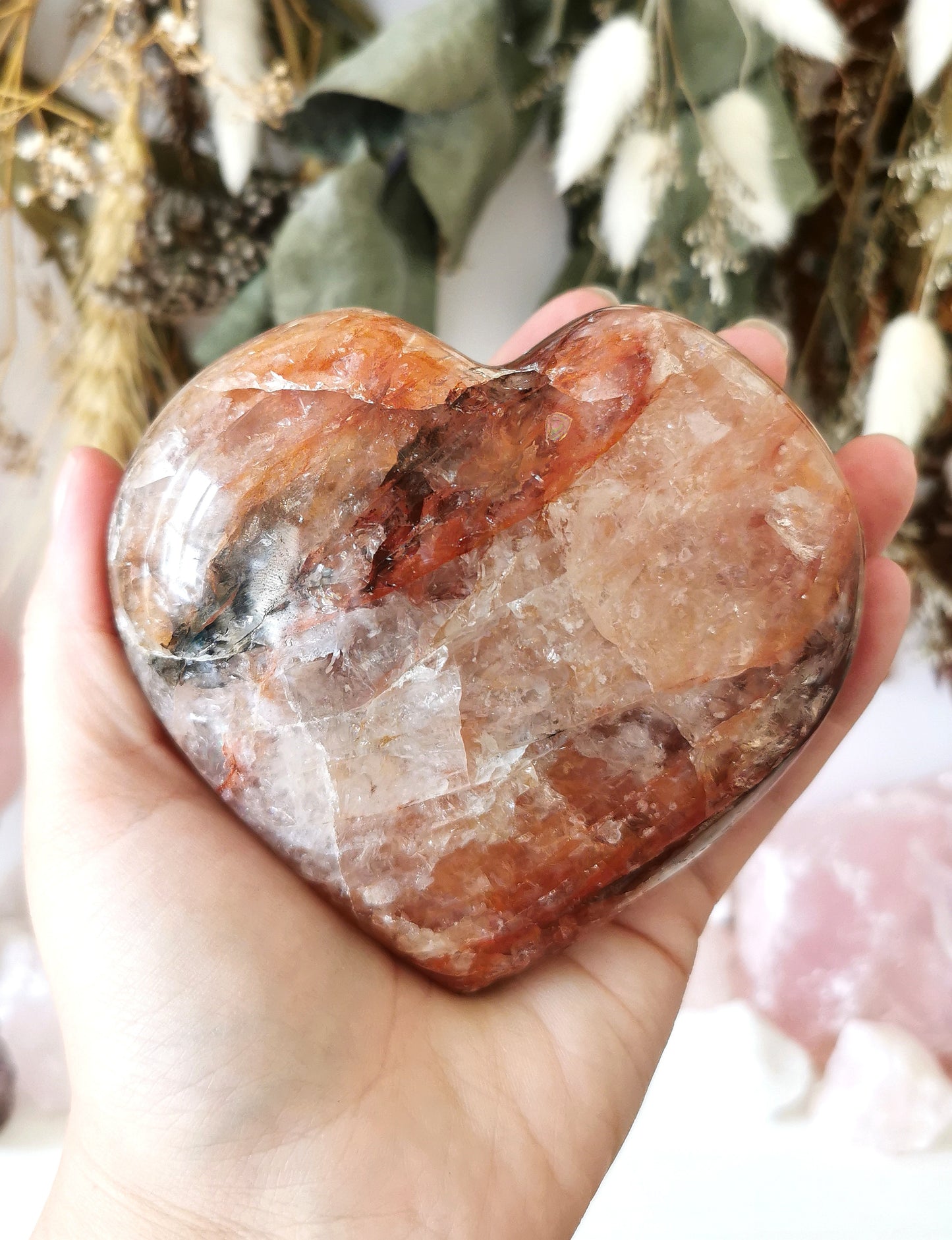 Fire Quartz Heart