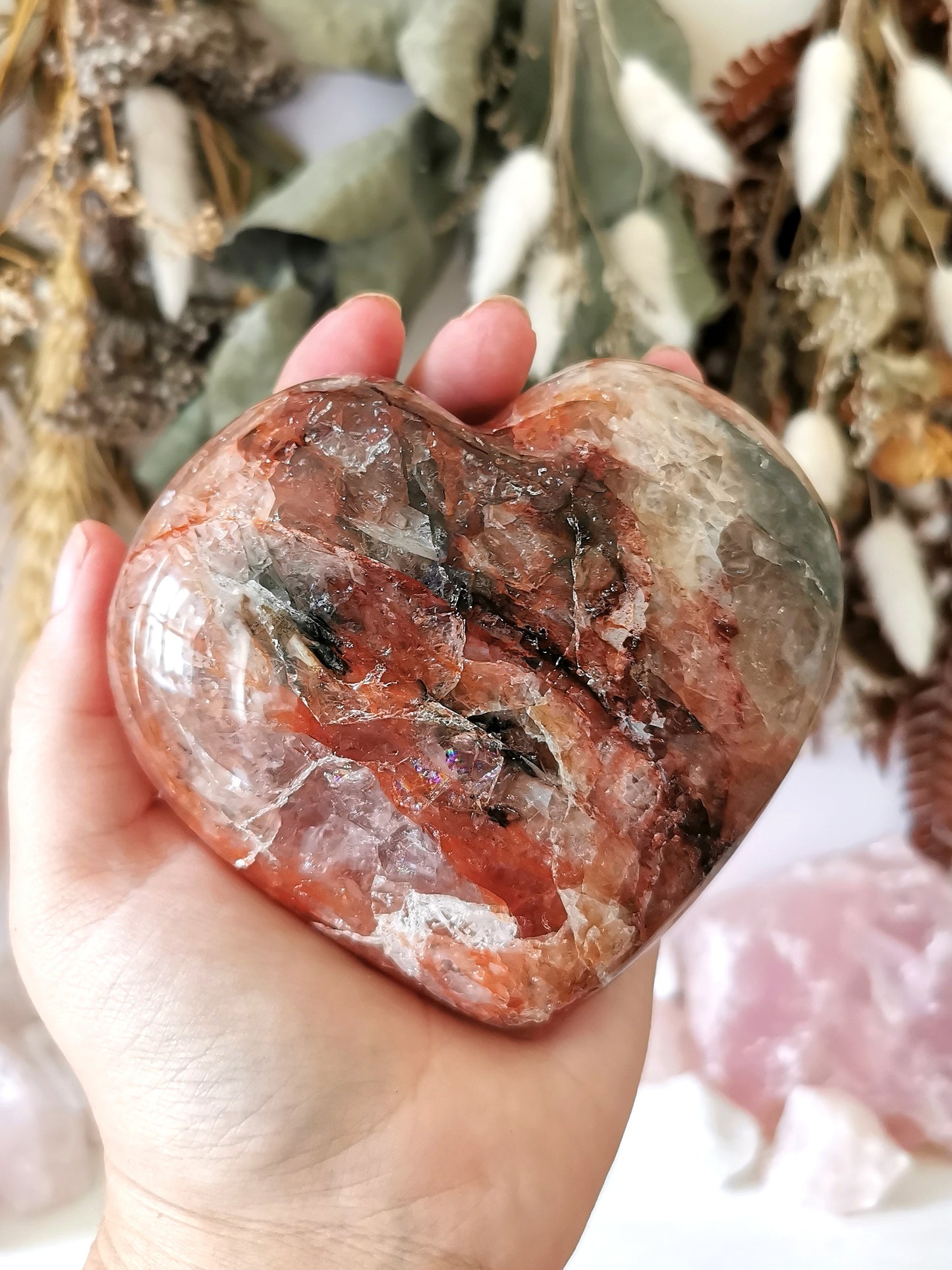 Fire Quartz Heart