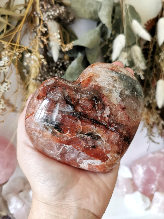 Fire Quartz Heart