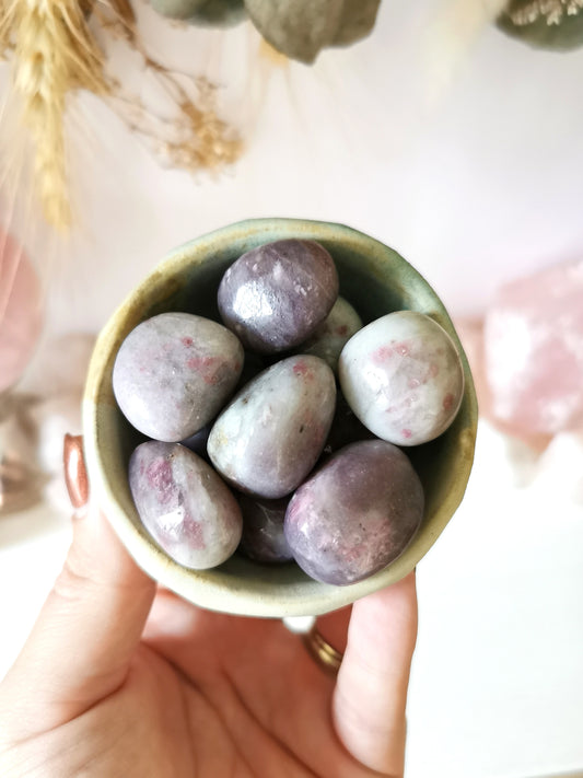 Pink Tourmaline & Quartz Tumble