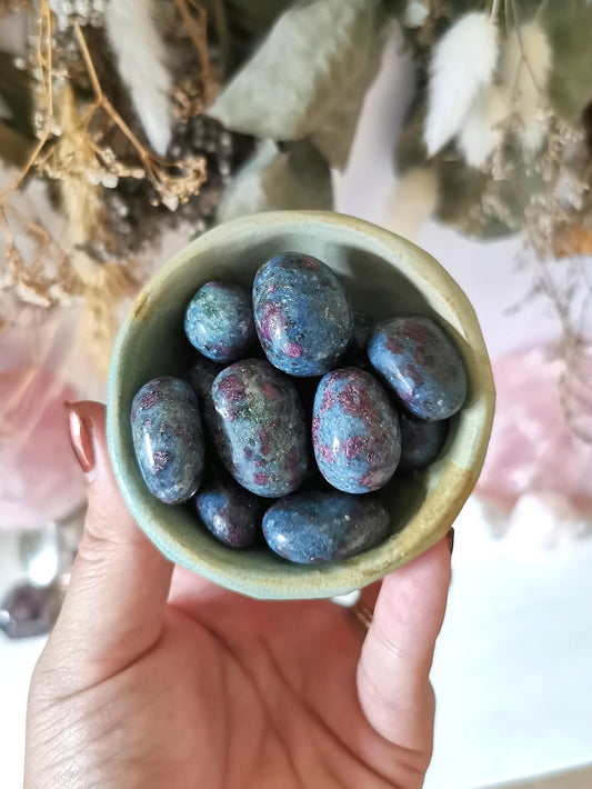 Ruby in Kyanite Tumble